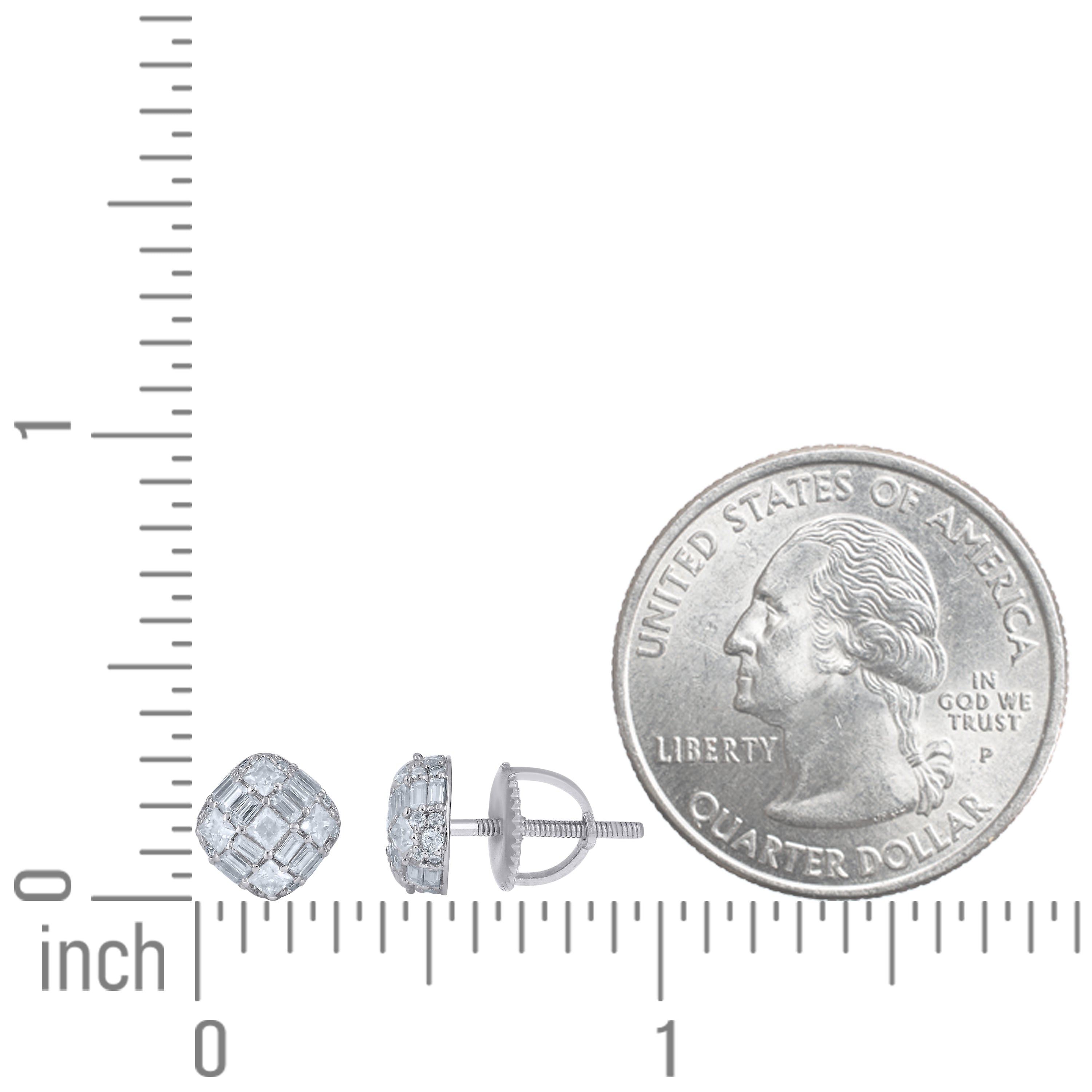 925 Sterling Silver Moissanite Earring