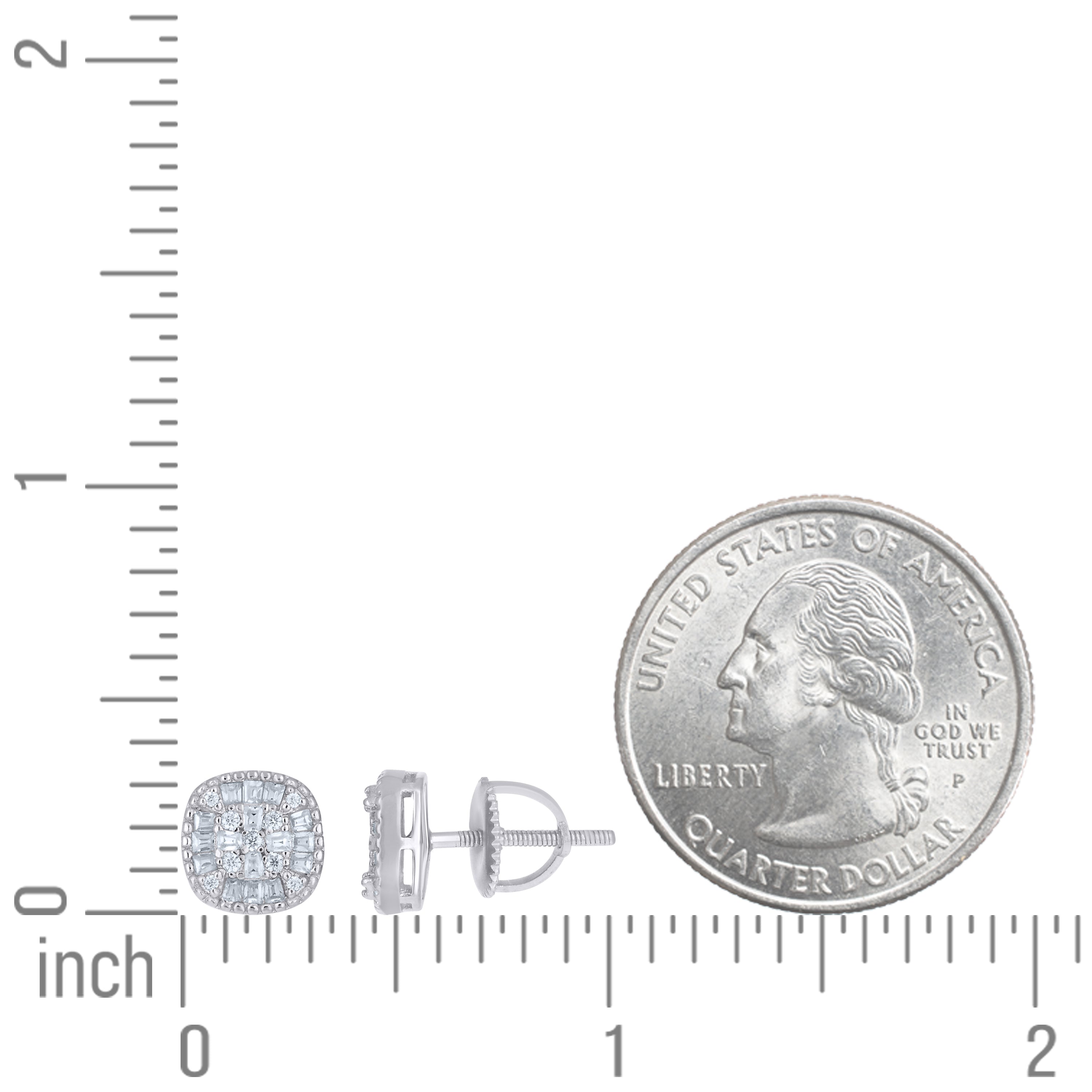 925 Sterling Silver Moissanite Earring