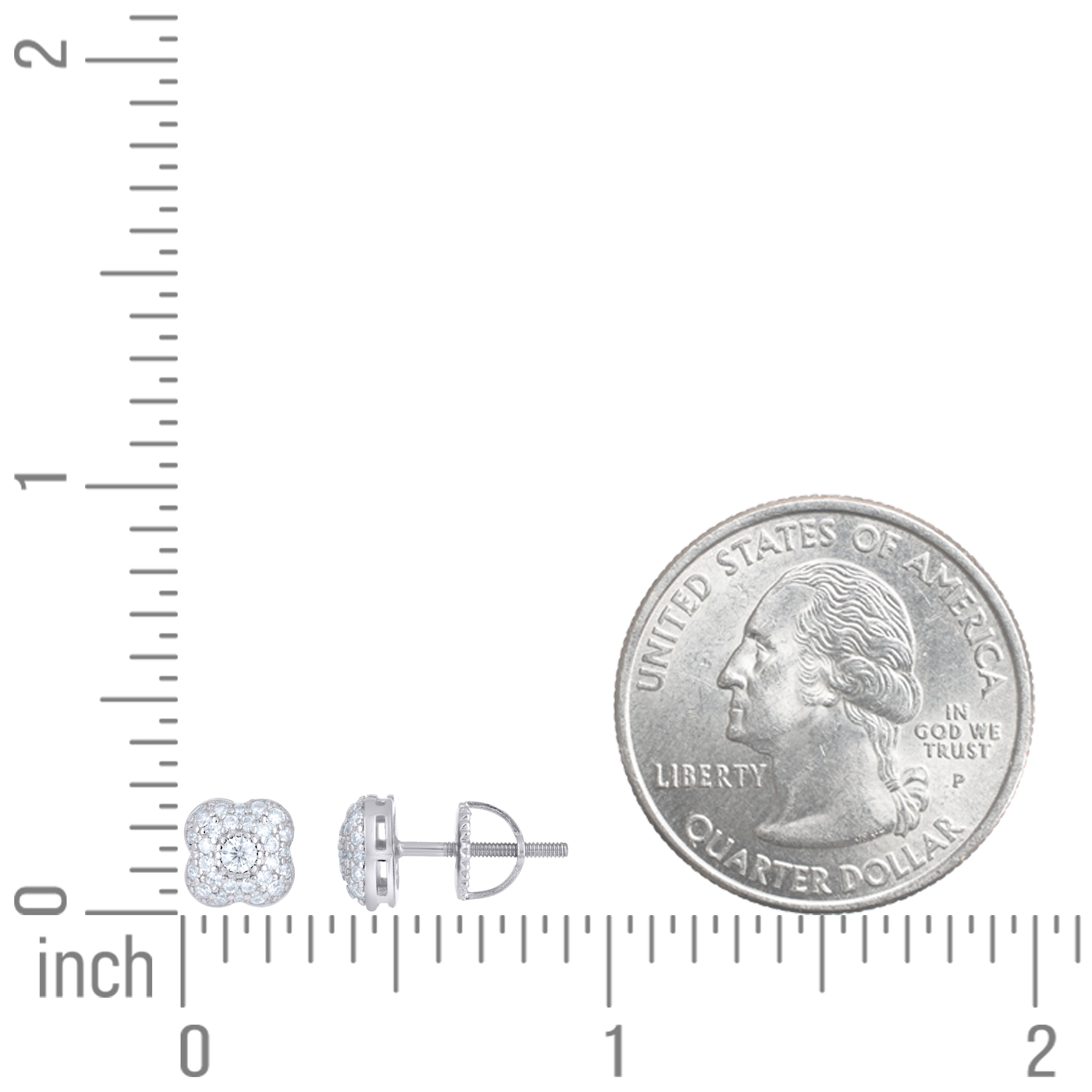 925 Sterling Silver Moissanite Earring