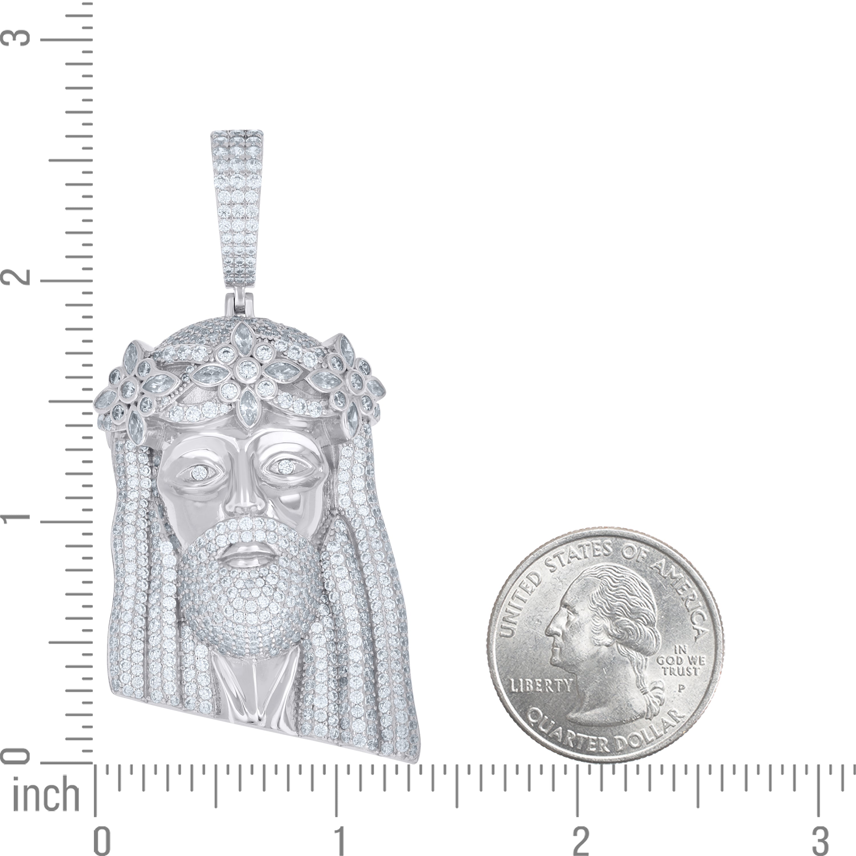 925 Sterling Silver Moissanite Pendant