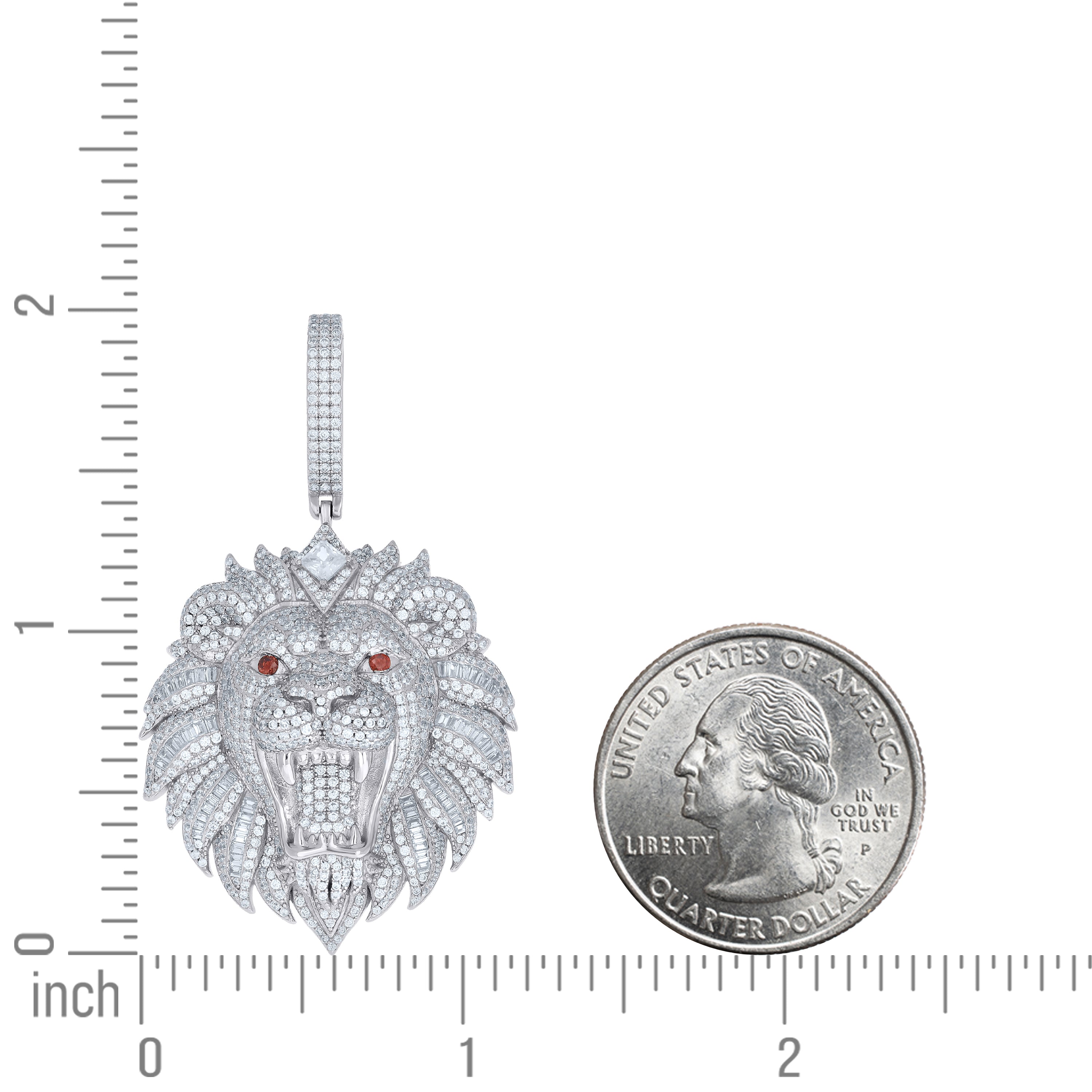 925 Sterling Silver Moissanite Pendant