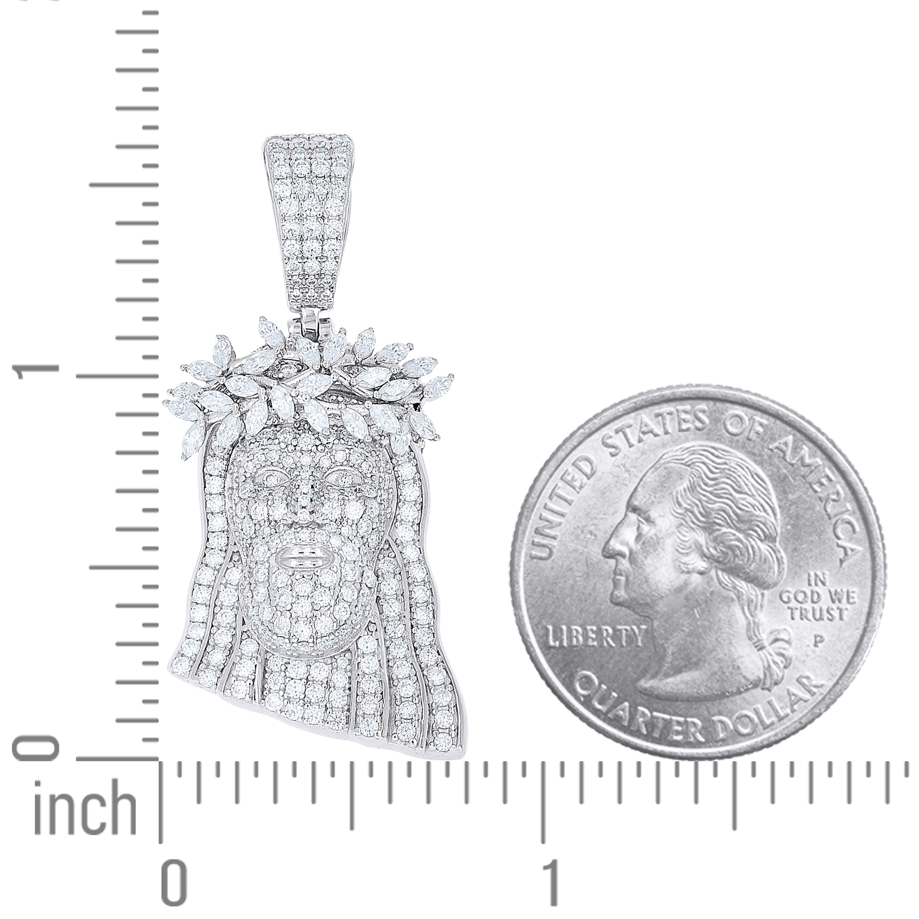 925 Sterling Silver Moissanite Pendant
