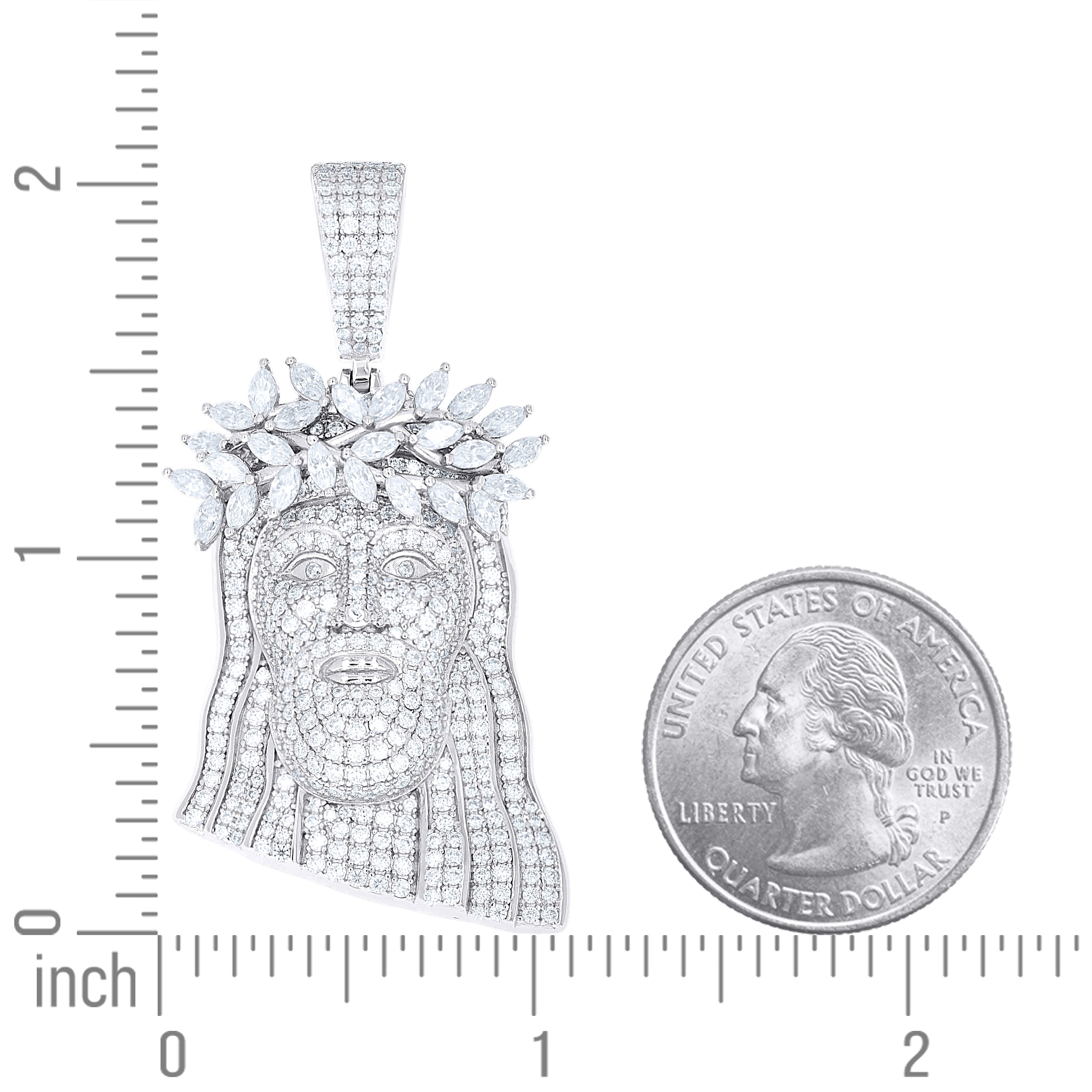 925 Sterling Silver Moissanite Pendant