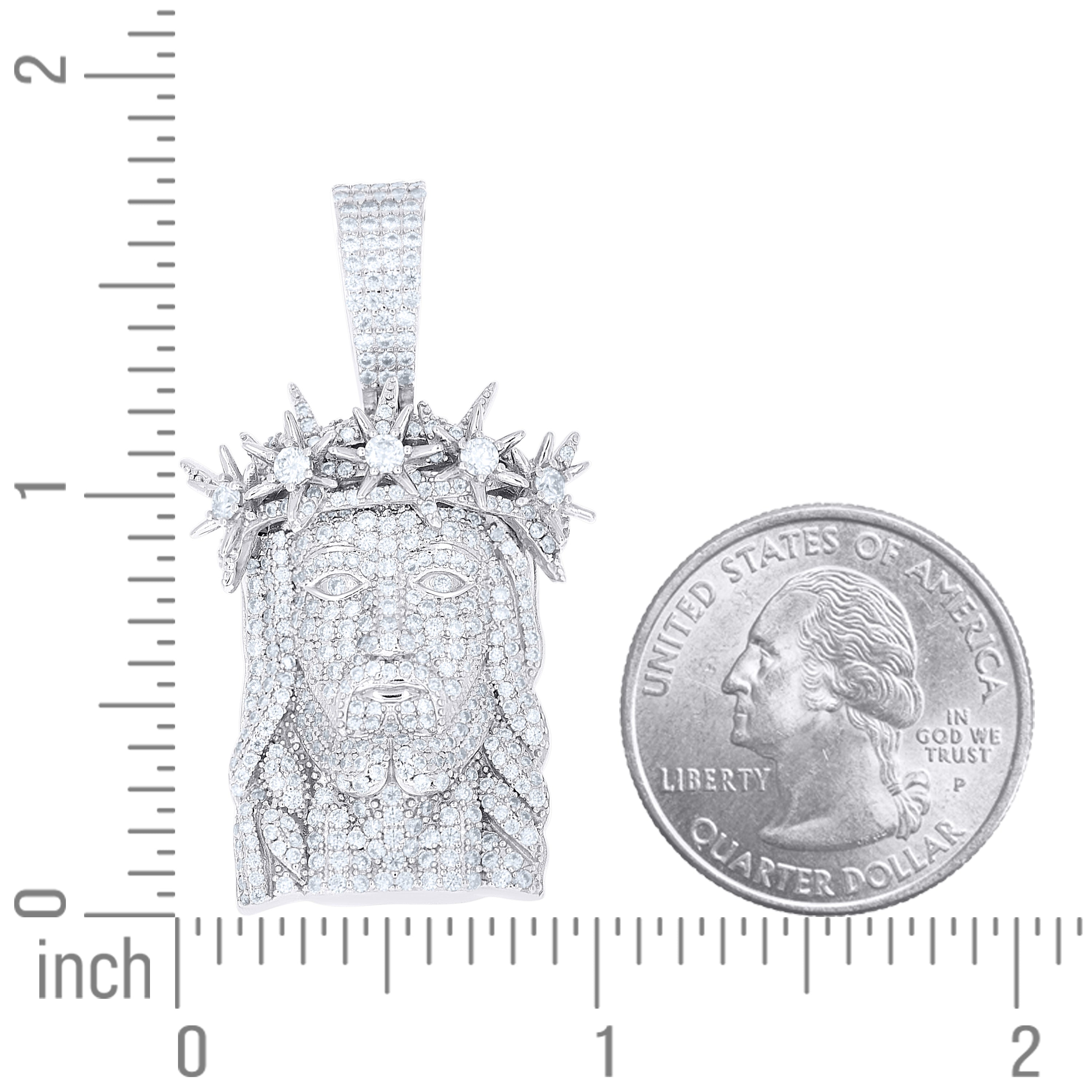 925 Sterling Silver Moissanite Pendant