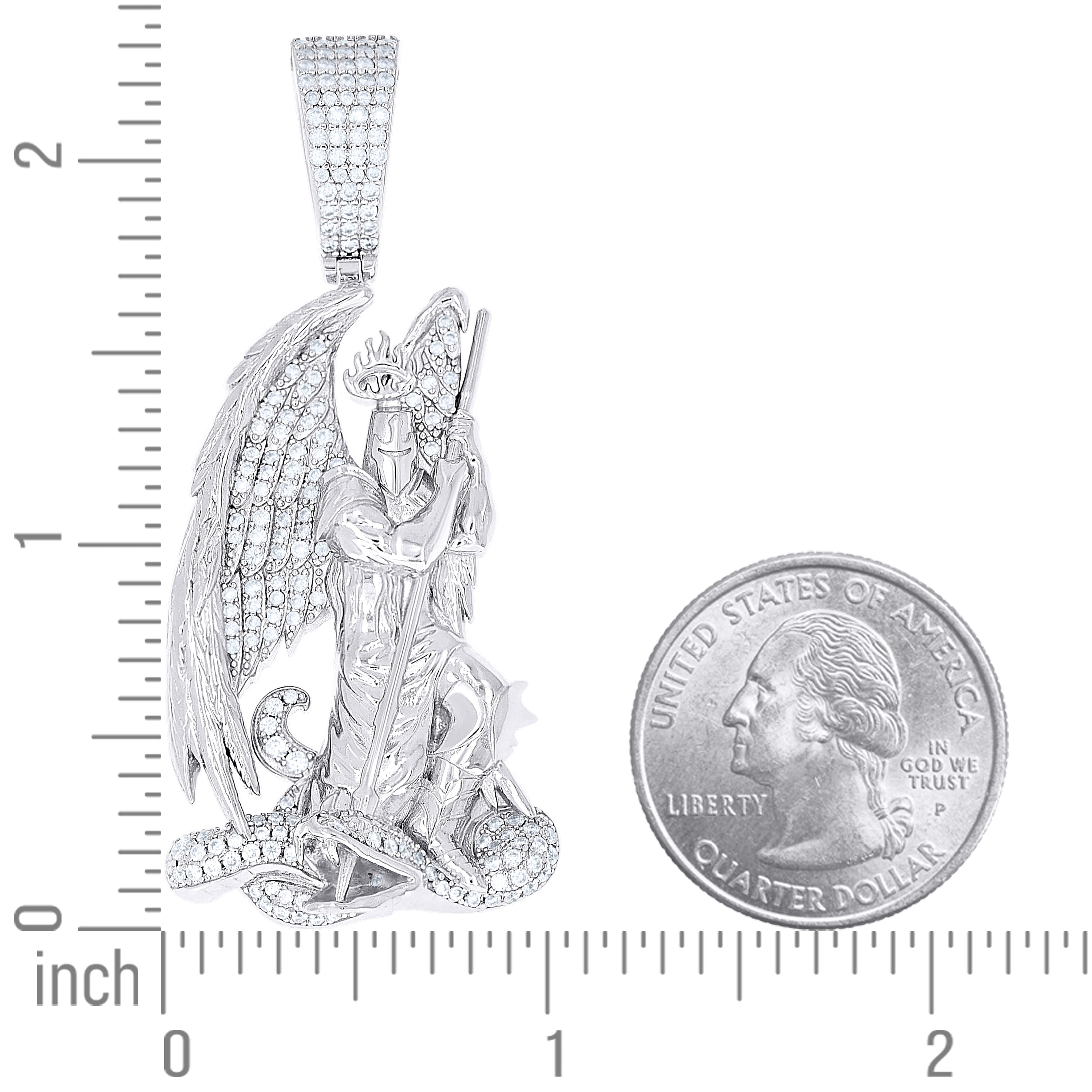 925 Sterling Silver Moissanite Pendant