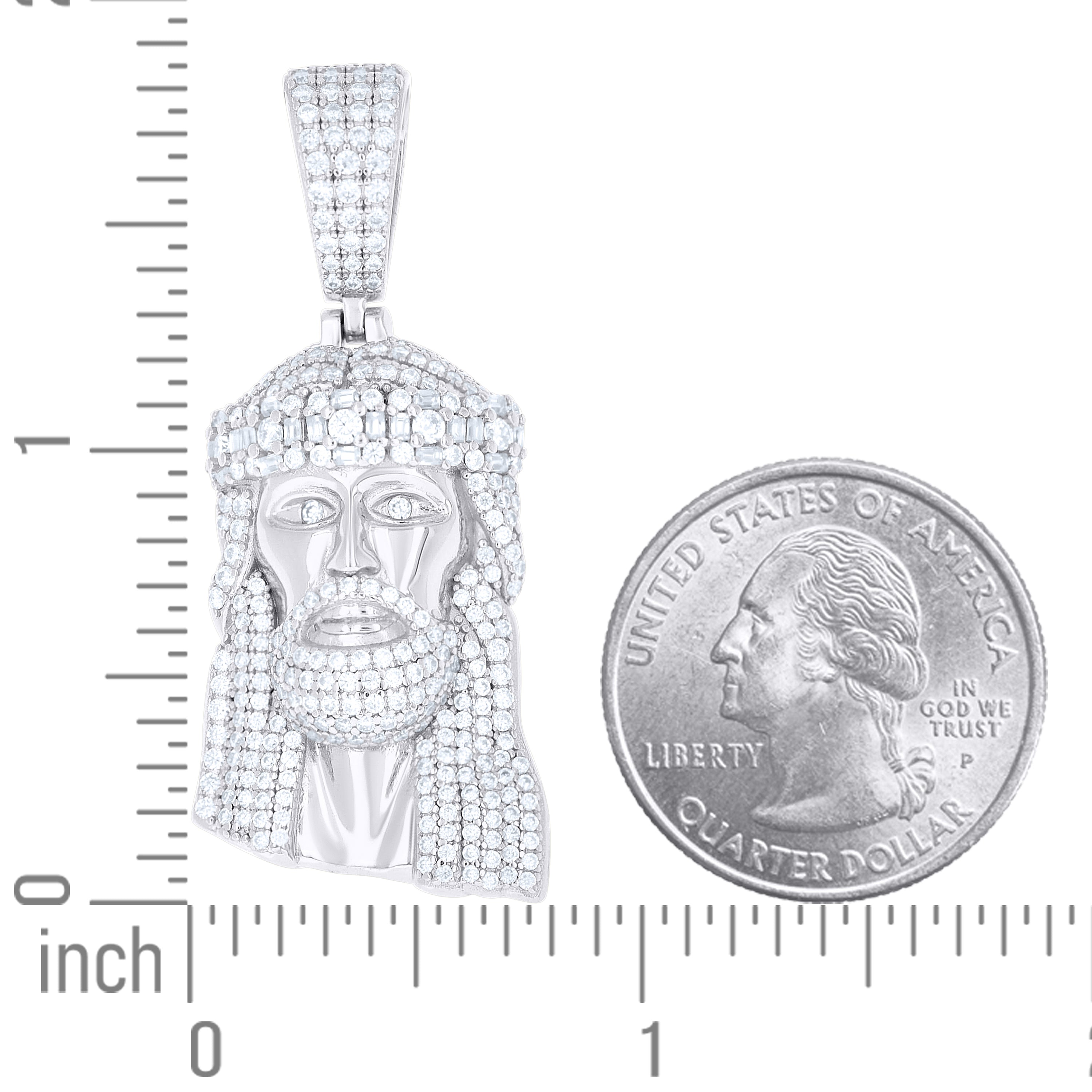 925 Sterling Silver Moissanite Pendant