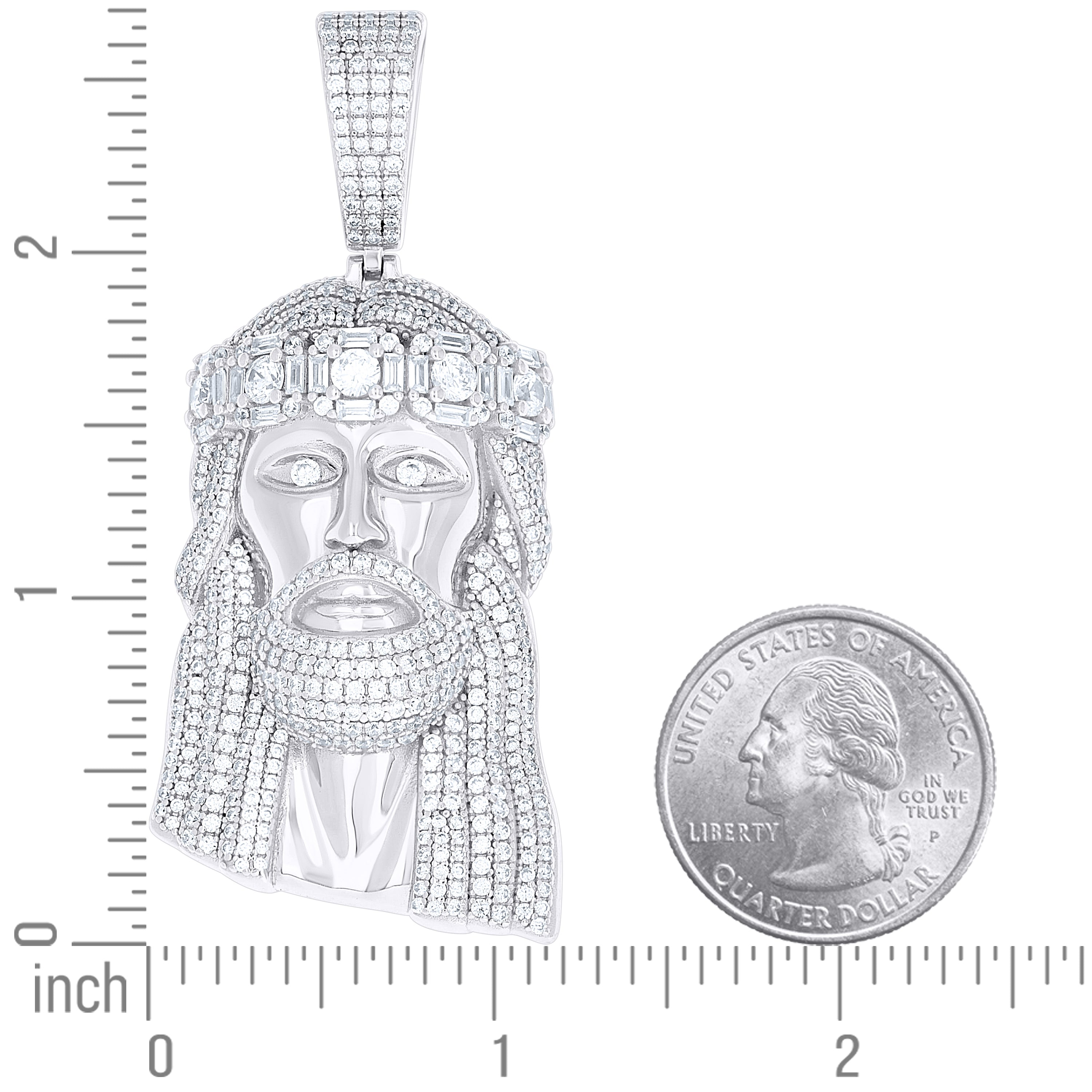925 Sterling Silver Moissanite Pendant