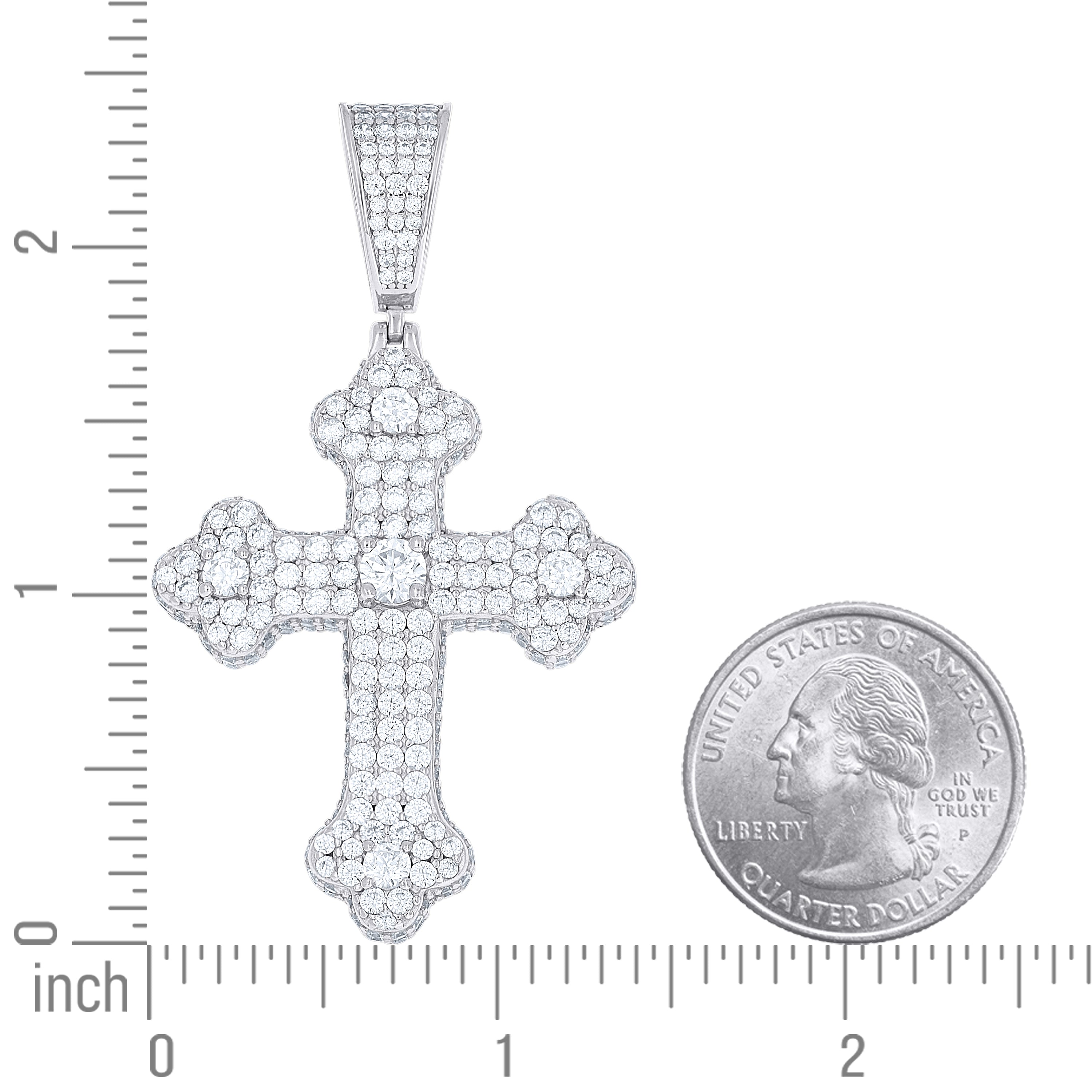 925 Sterling Silver Moissanite Pendant