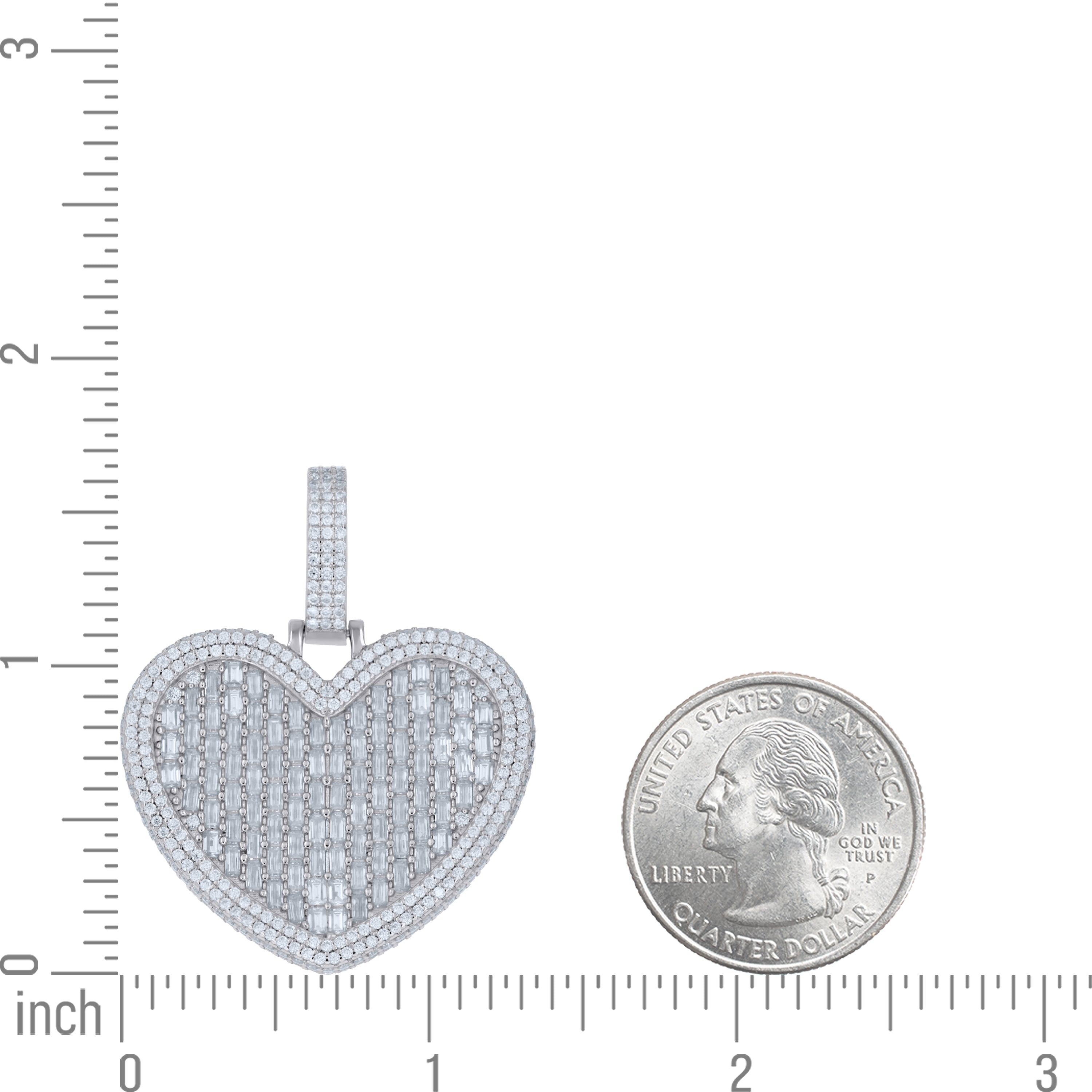 925 Sterling Silver Moissanite Pendant