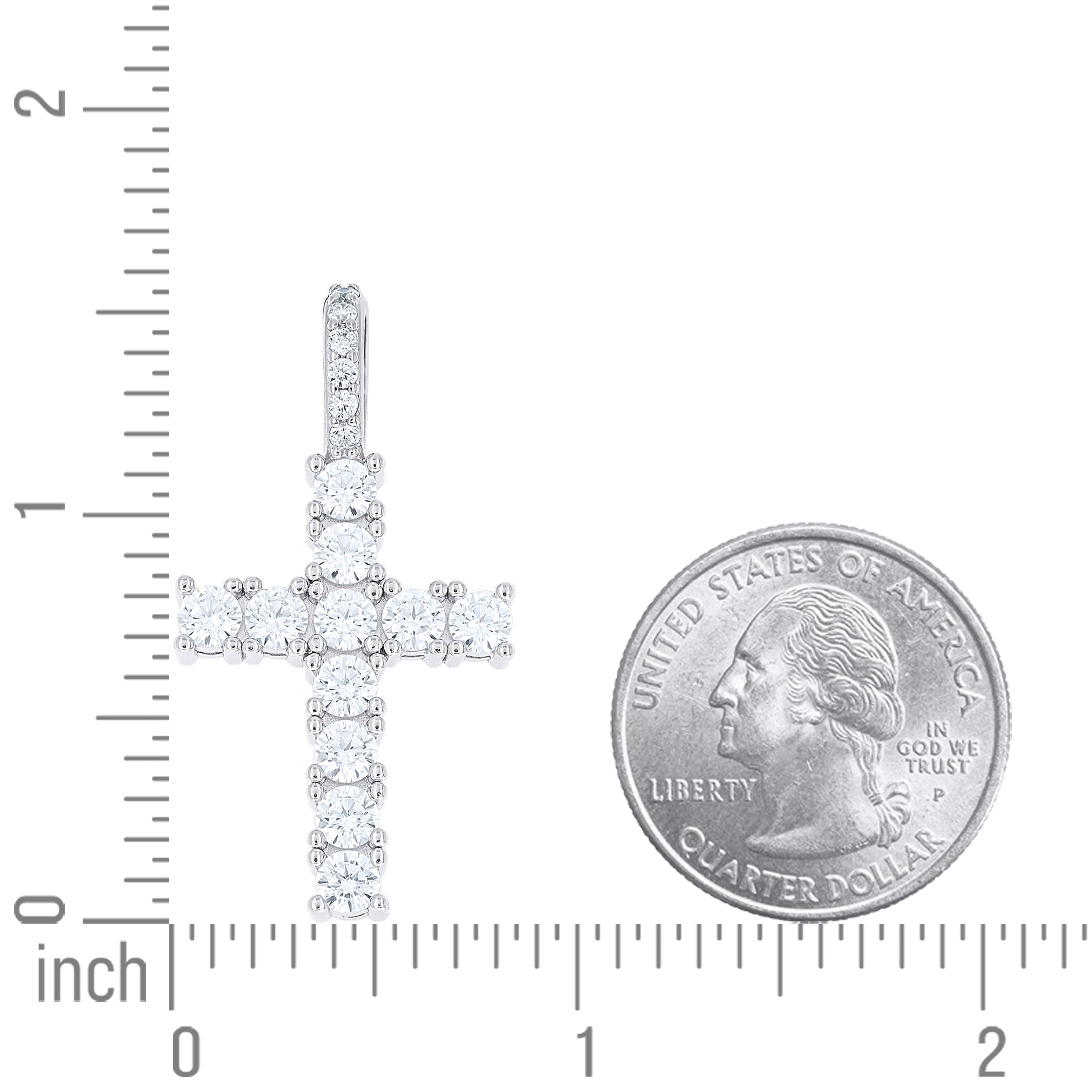 925 Sterling Silver Moissanite Pendant