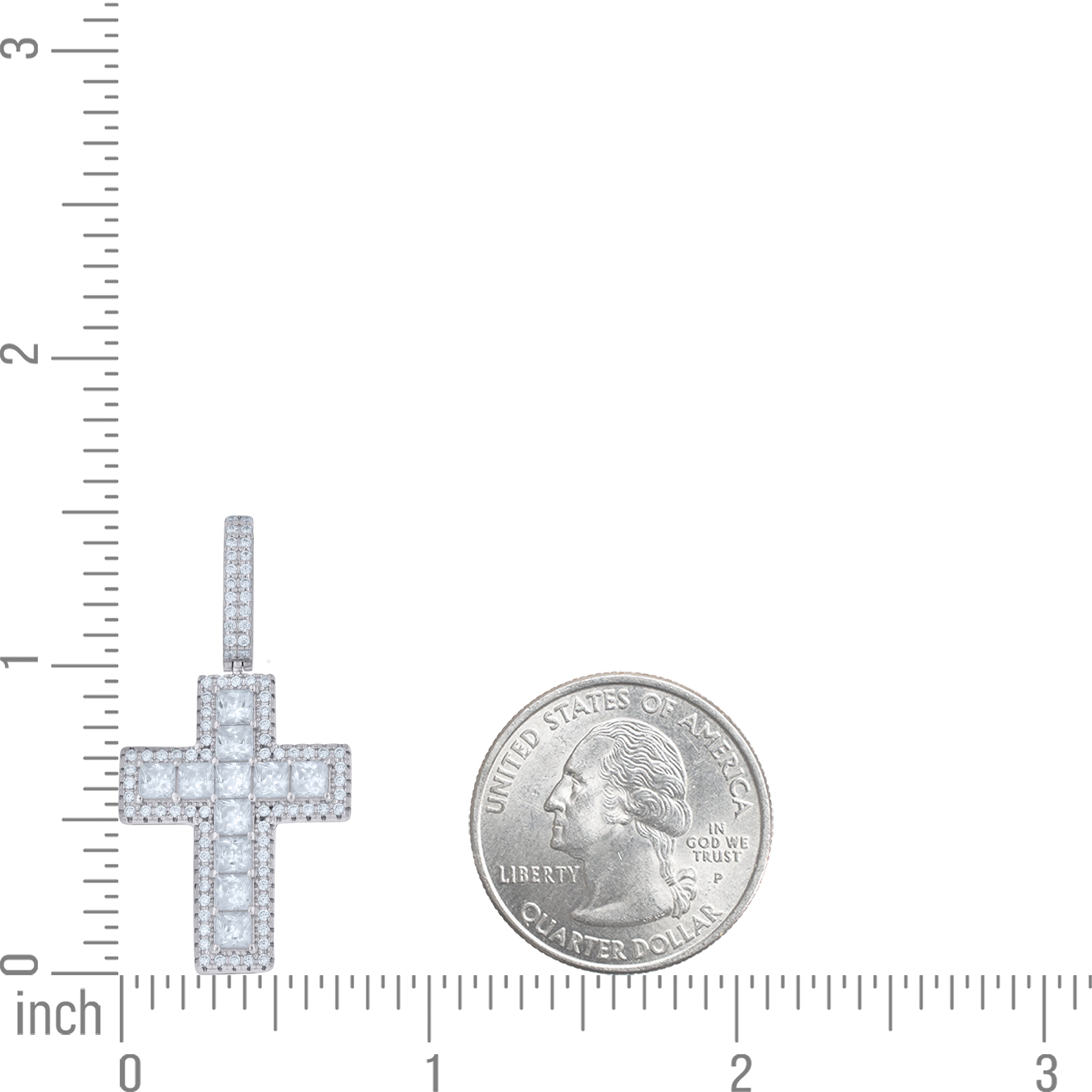 925 Sterling Silver Moissanite Pendant