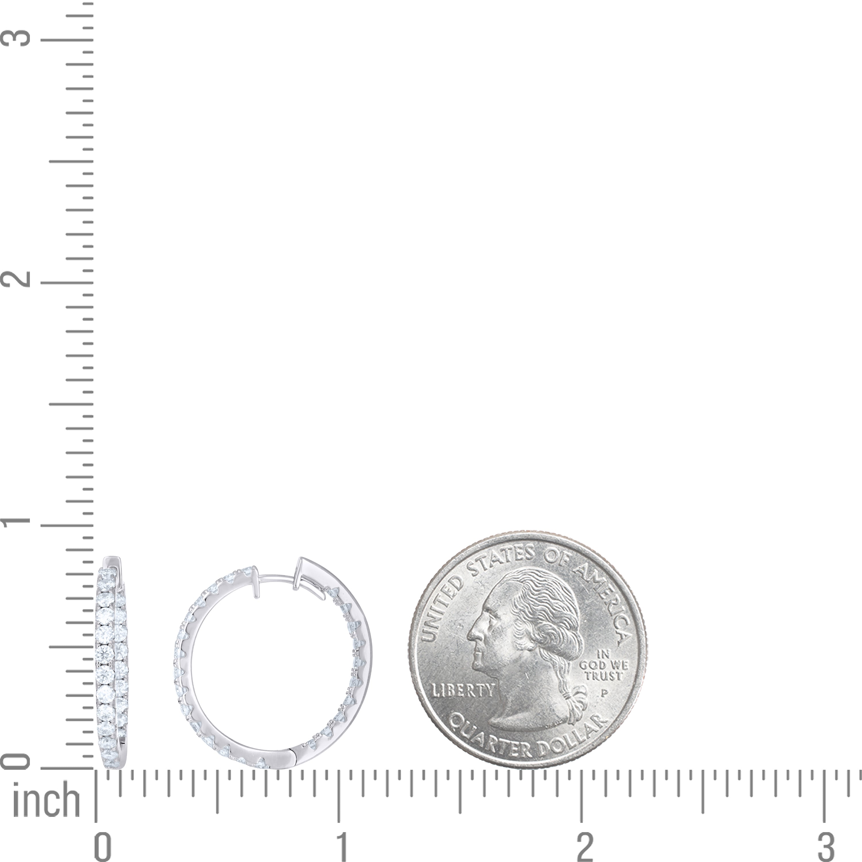 925 Sterling Silver Moissanite Earring