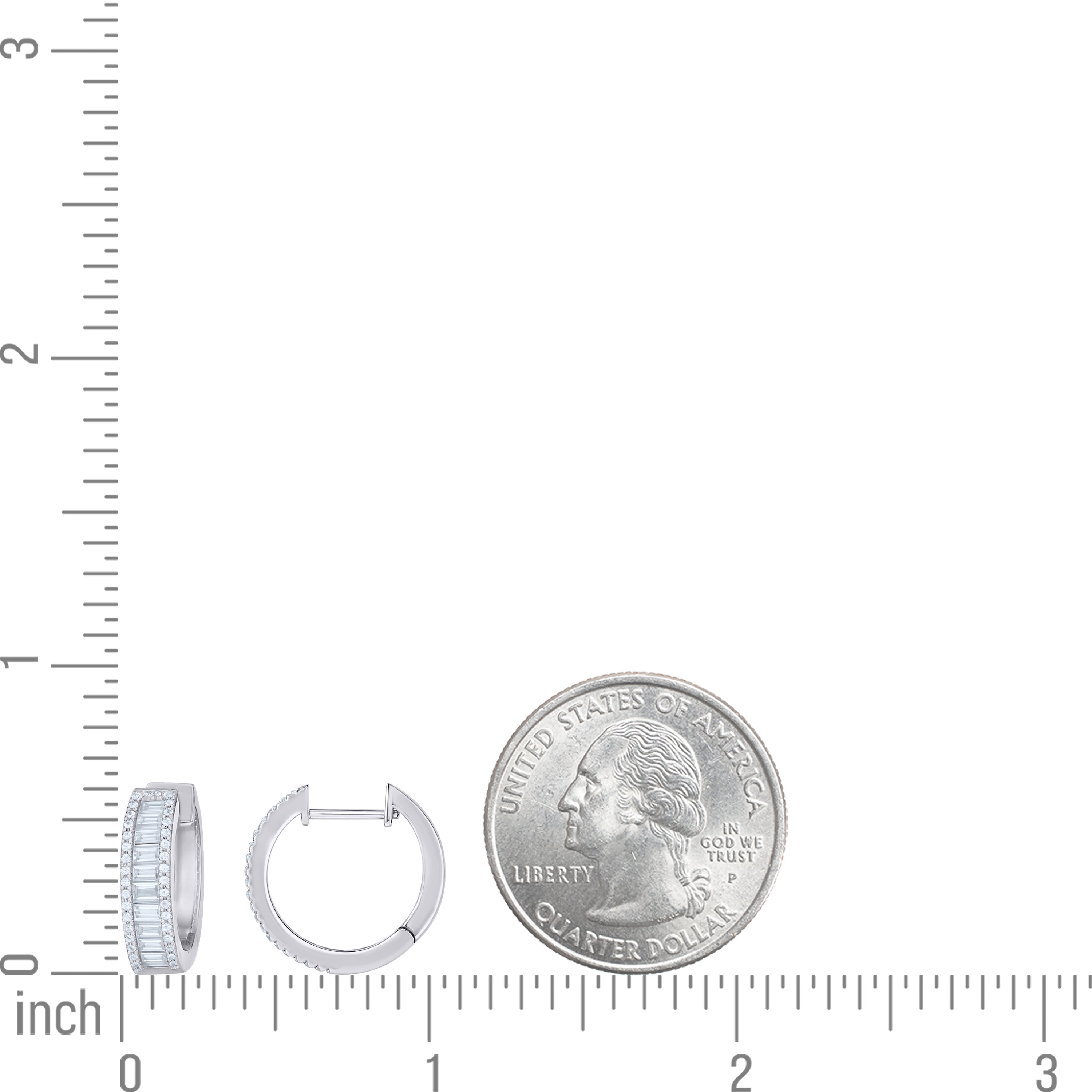 925 Sterling Silver Moissanite Earring