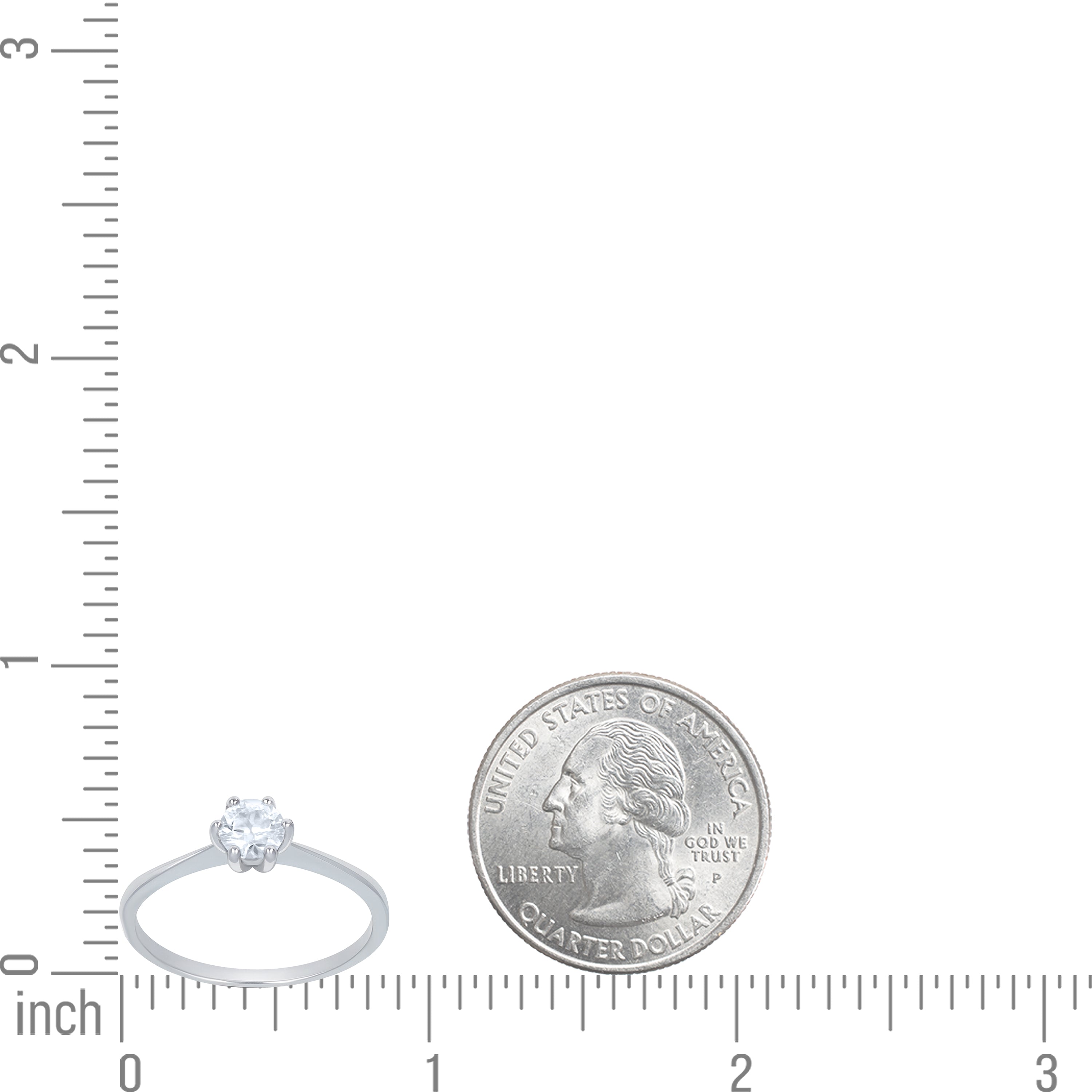 925 Sterling Silver Moissanite Ring