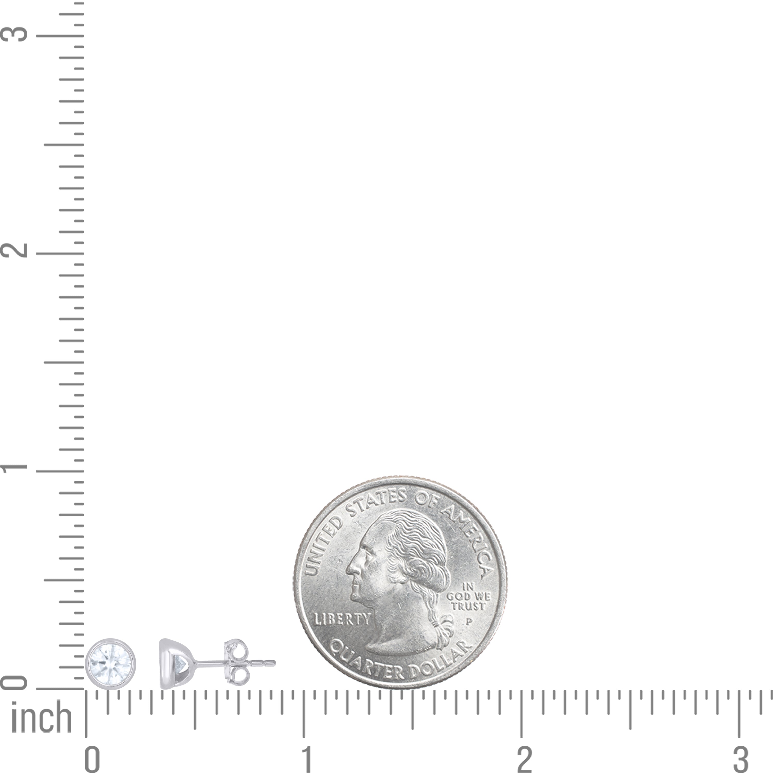 925 Sterling Silver Moissanite Earring