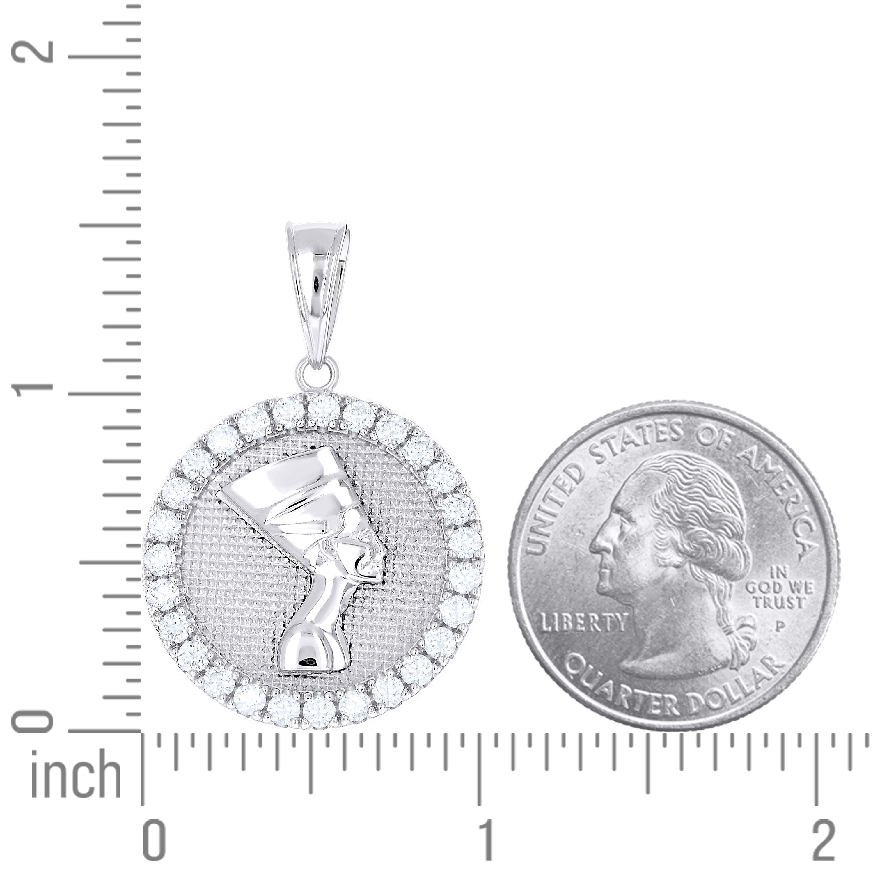 925 Sterling Silver Moissanite Pendant