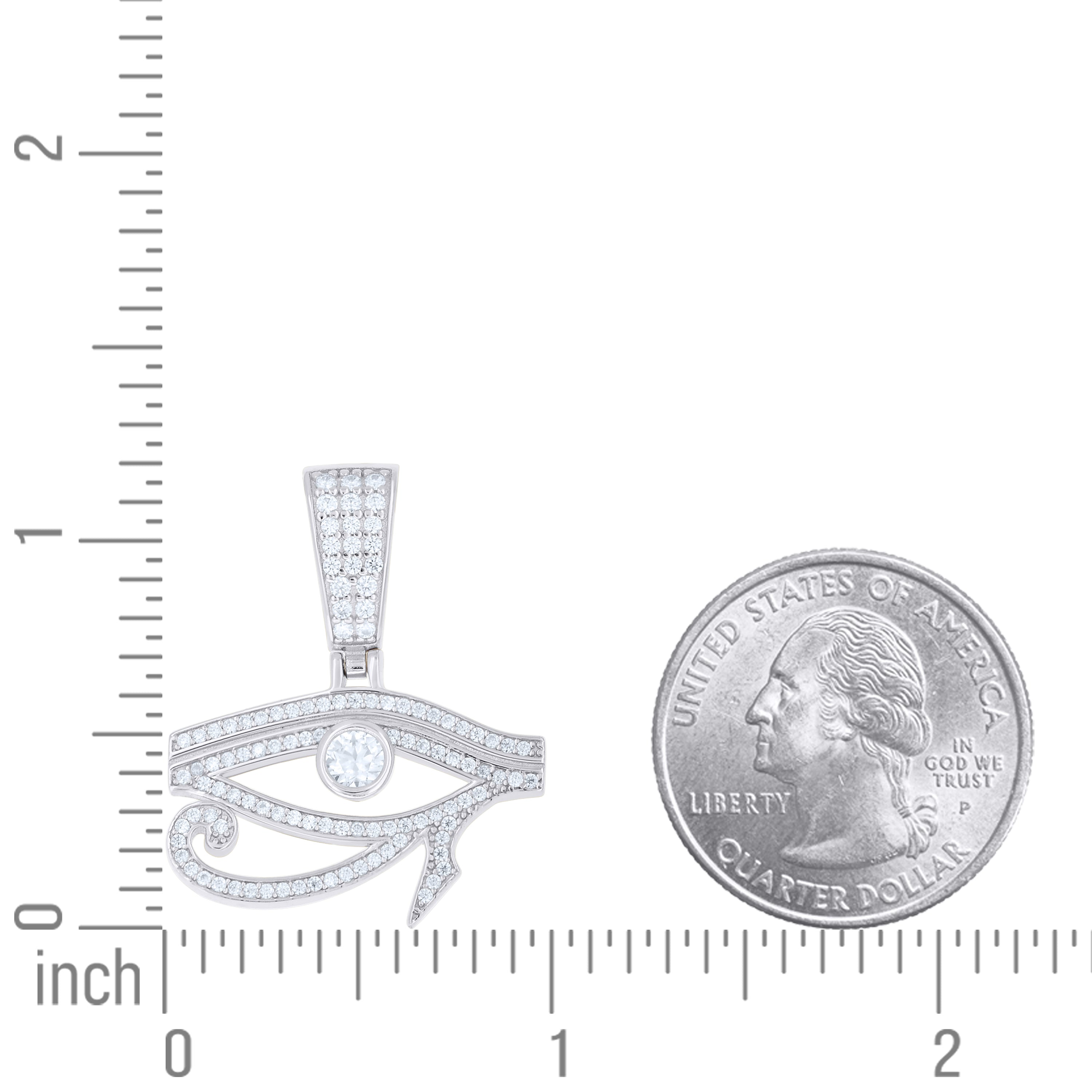 925 Sterling Silver Moissanite Pendant