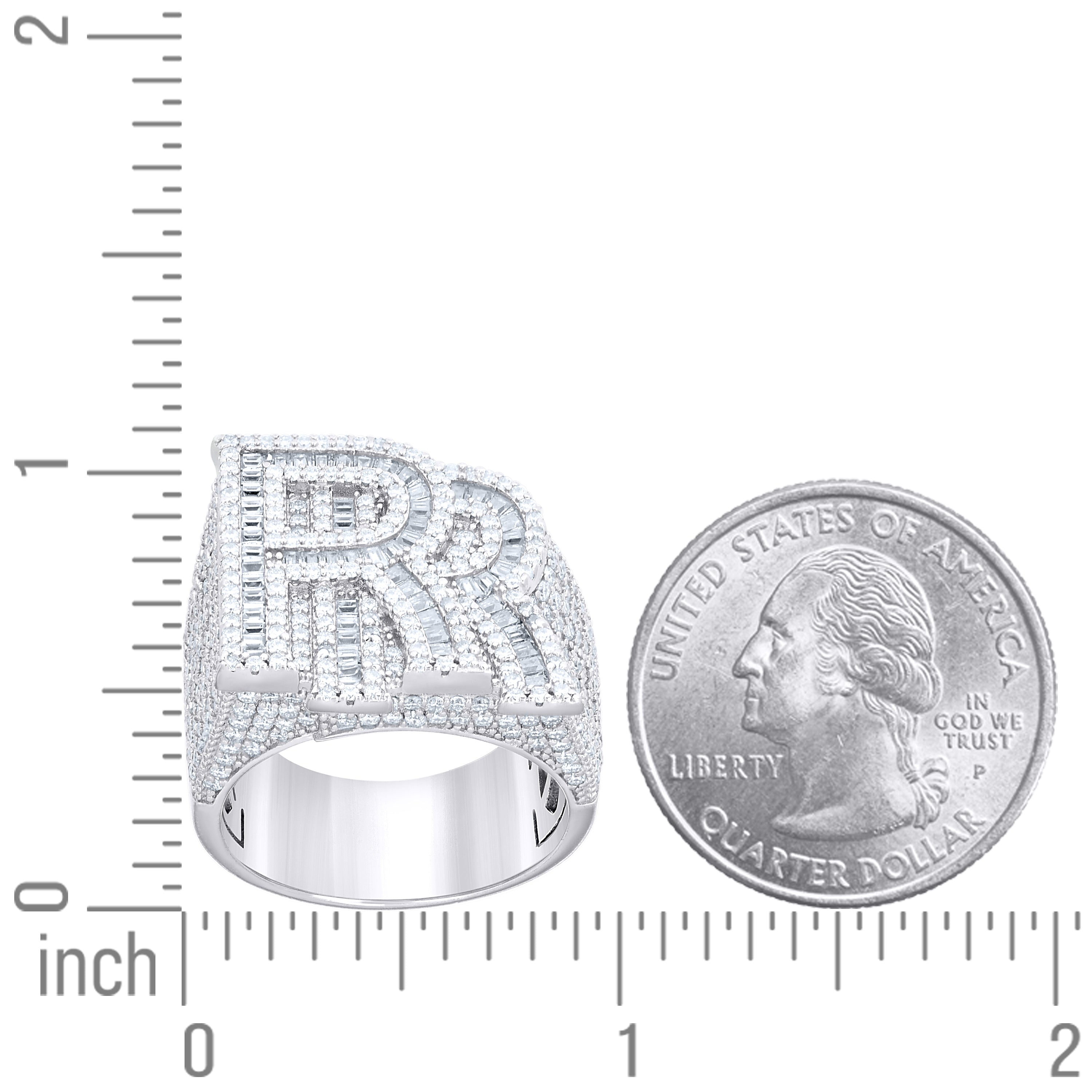 925 Sterling Silver Moissanite Ring