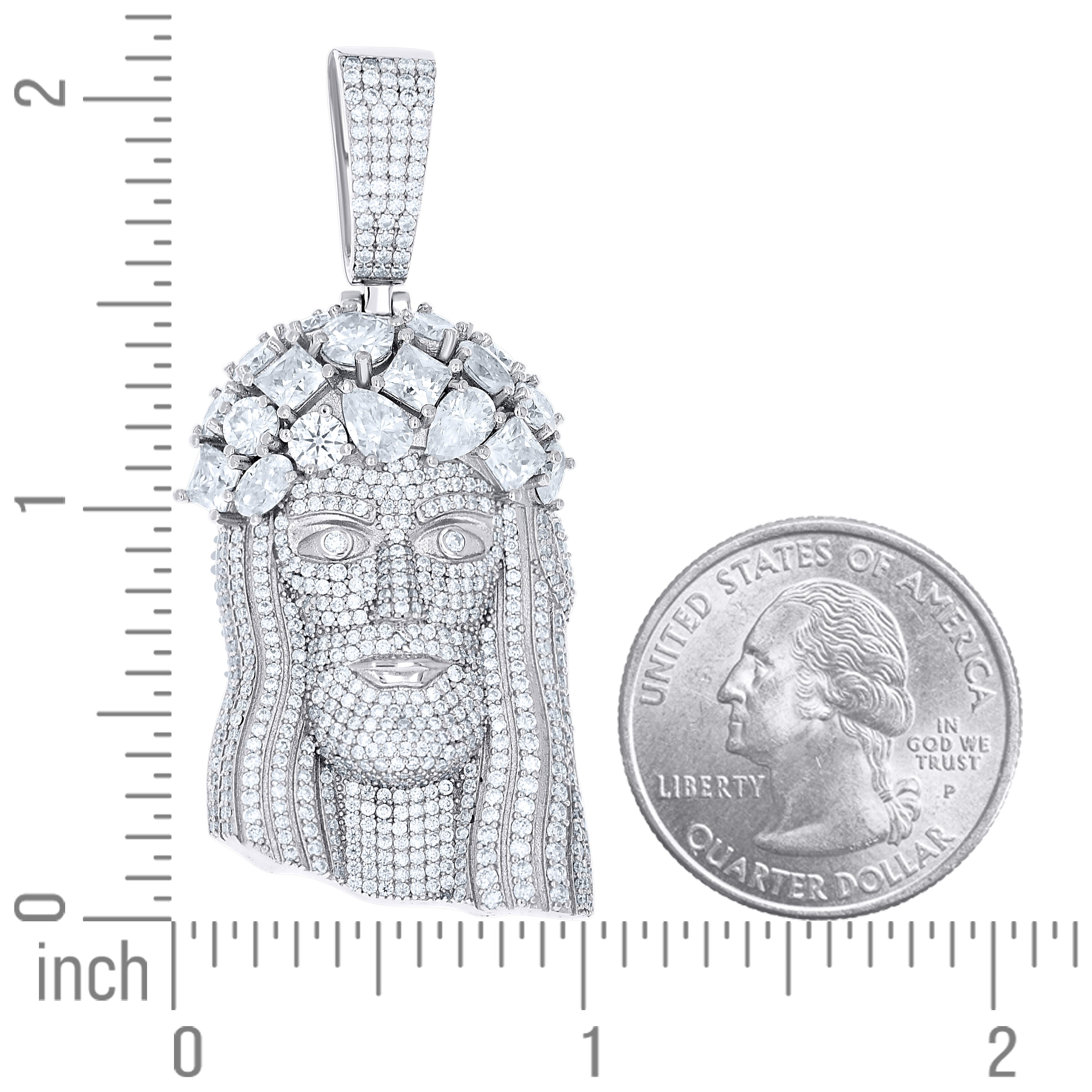 925 Sterling Silver Moissanite Pendant