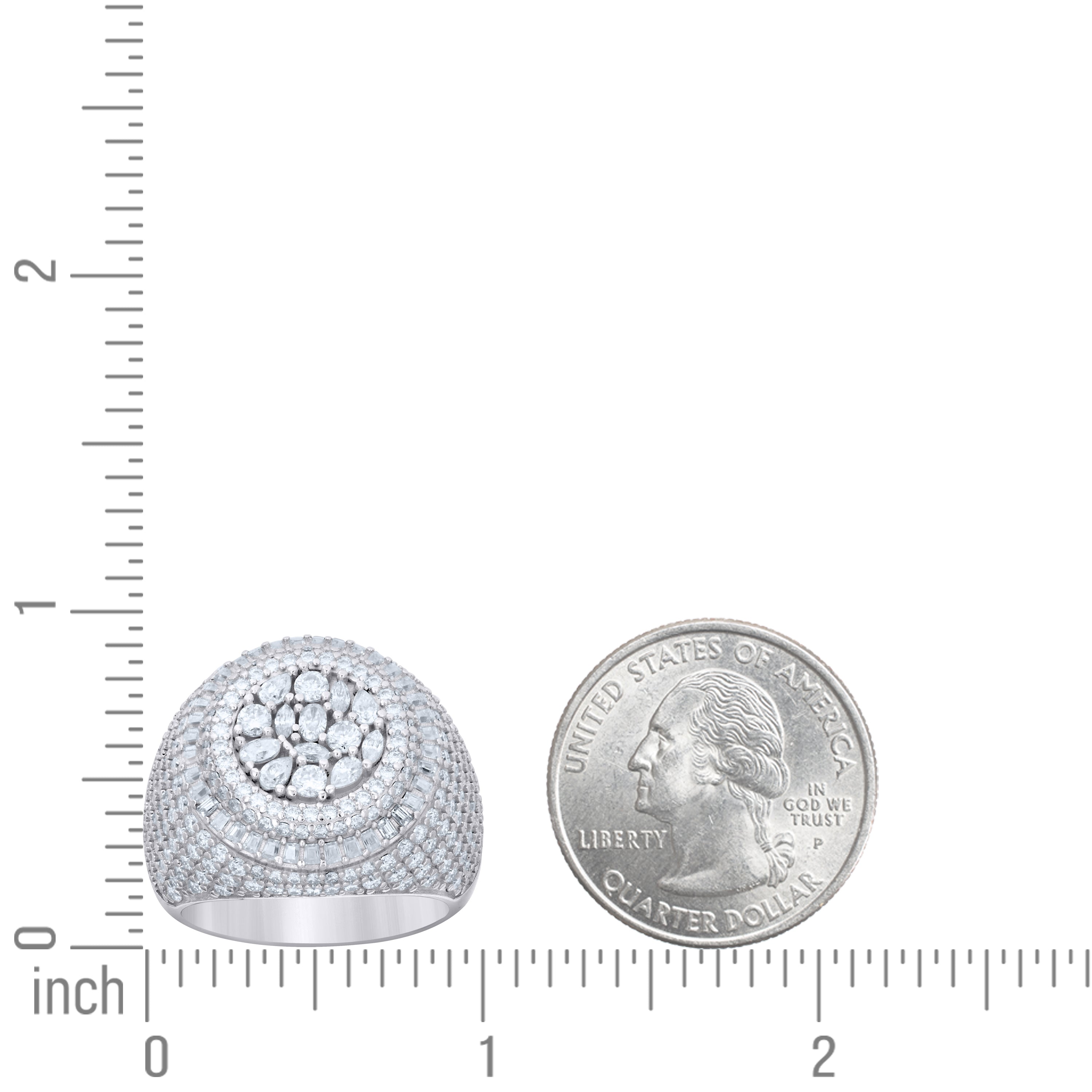 925 Sterling Silver Moissanite Ring