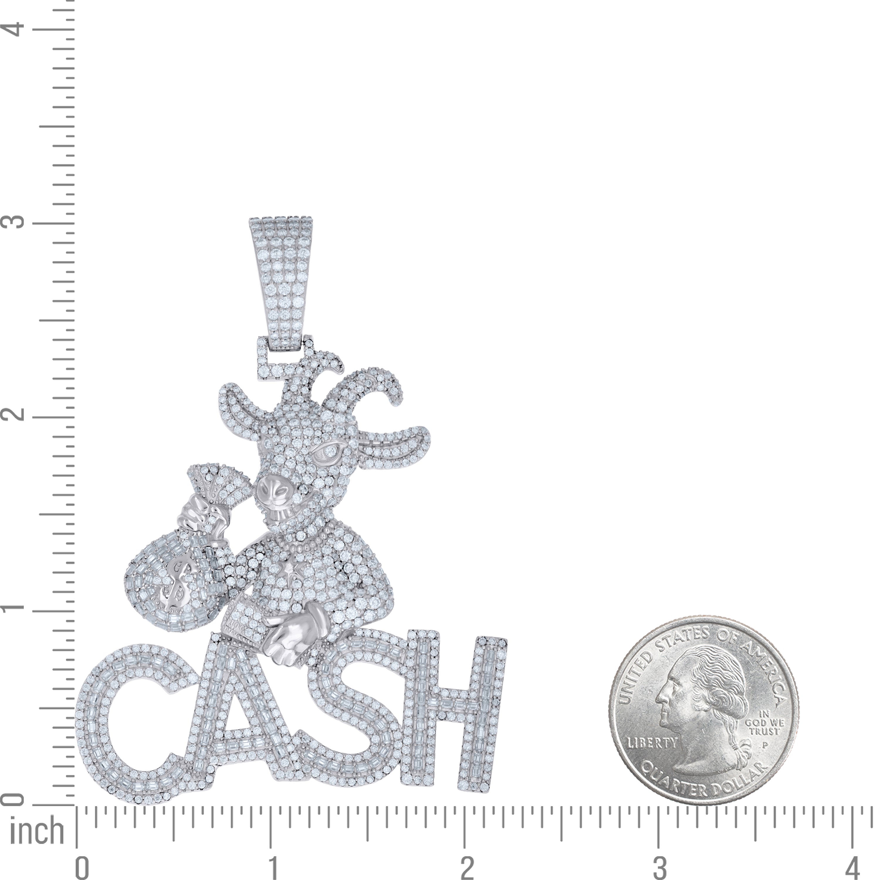 925 Sterling Silver Moissanite Pendant