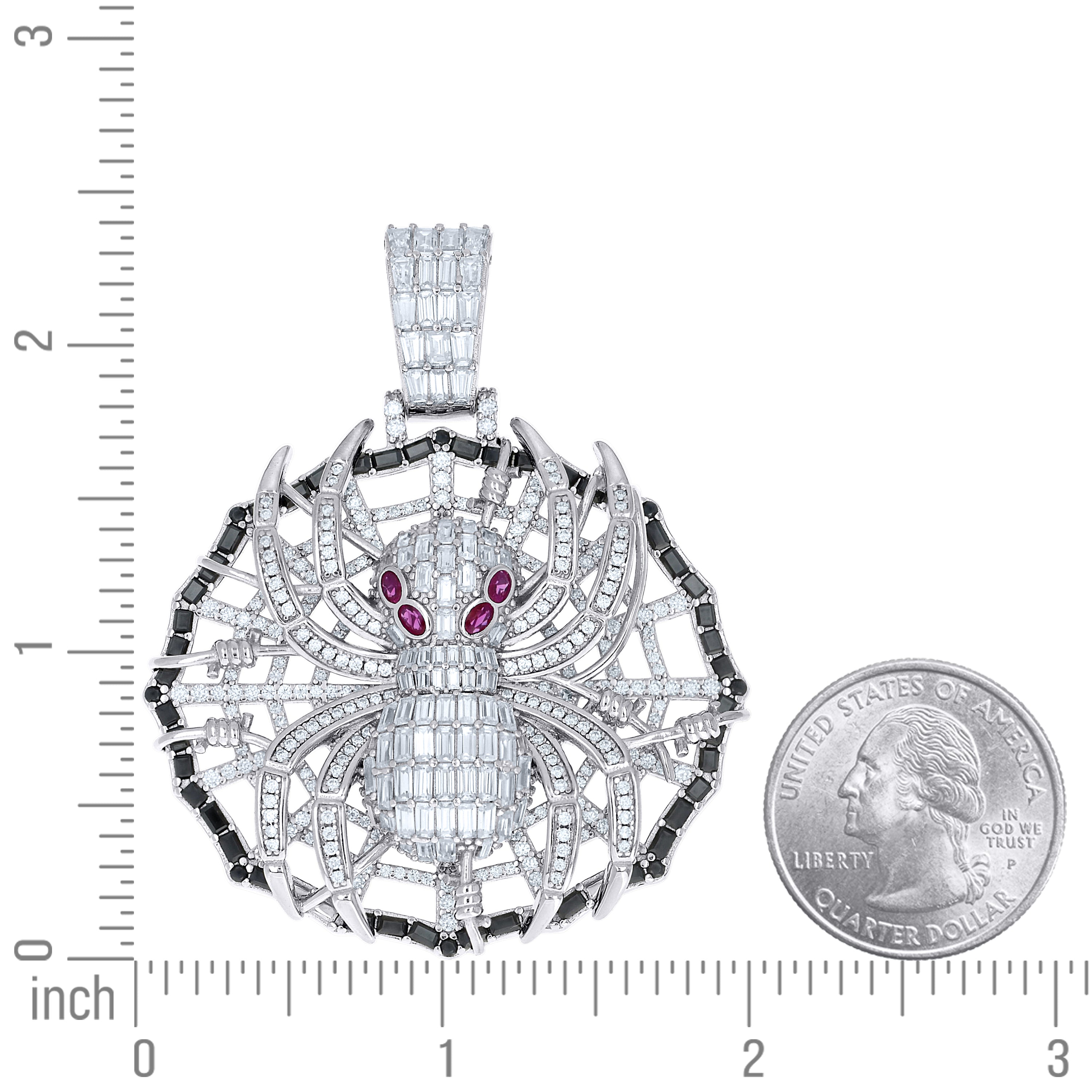 925 Sterling Silver Moissanite Pendant