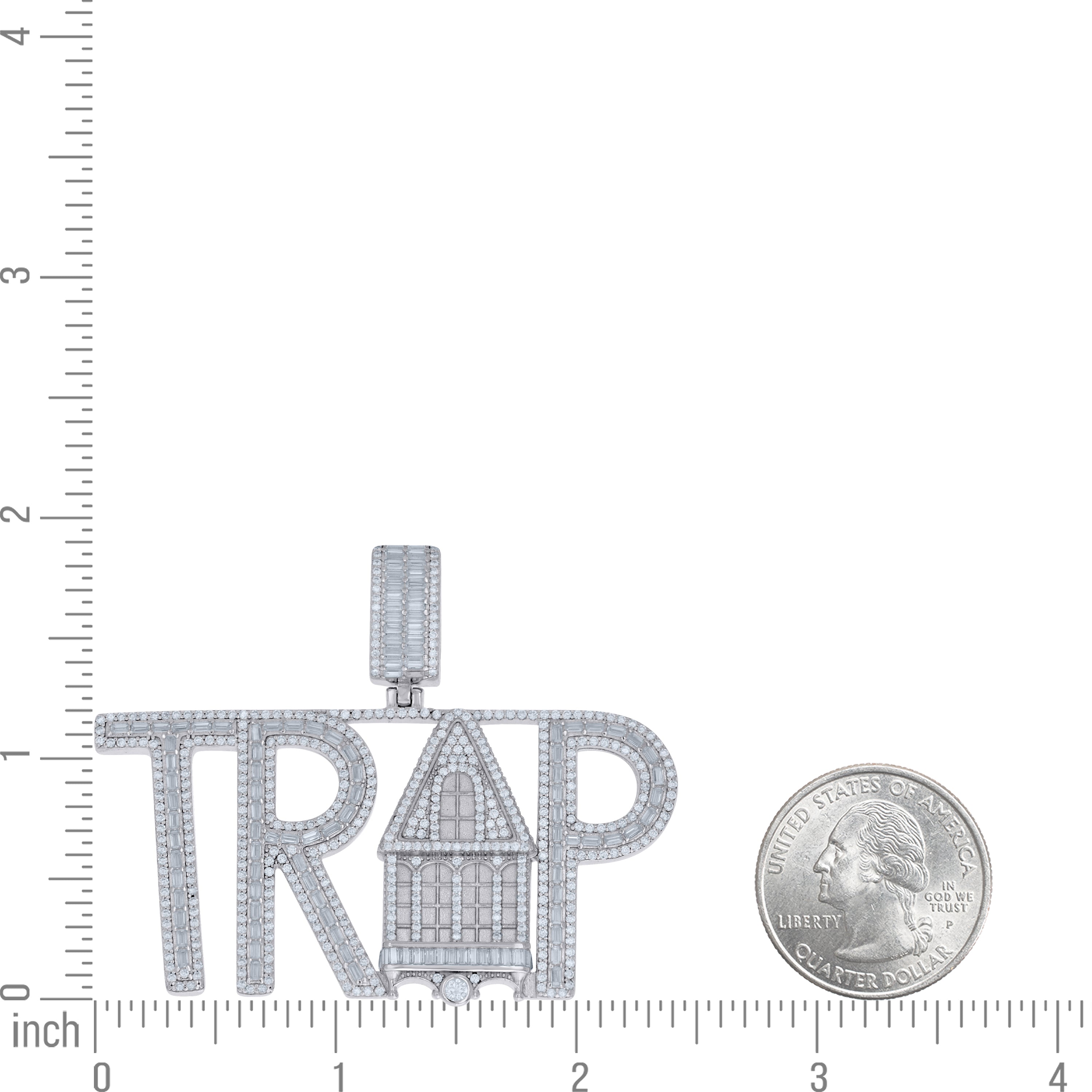 925 Sterling Silver Moissanite Pendant