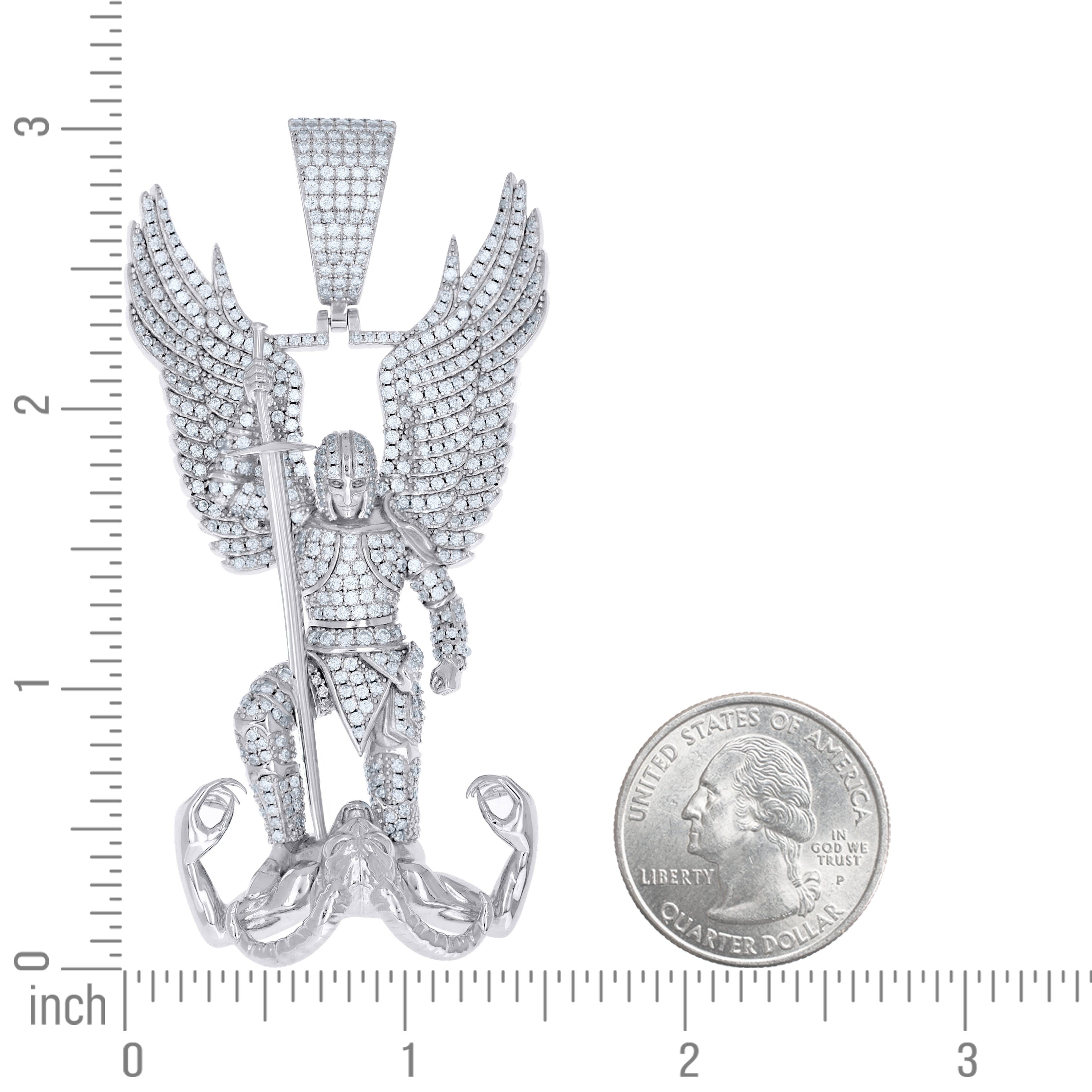 925 Sterling Silver Moissanite Pendant