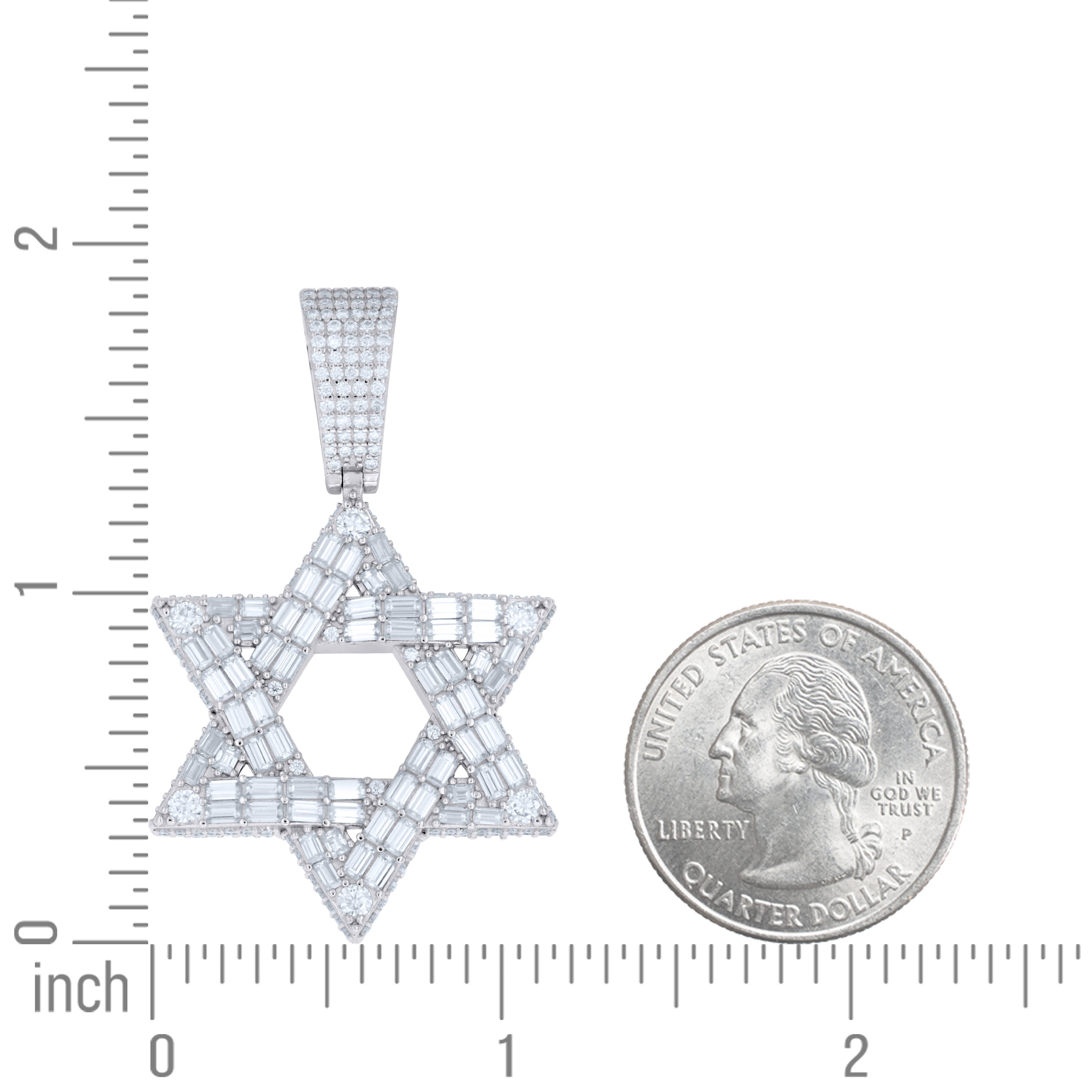 925 Sterling Silver Moissanite Pendant