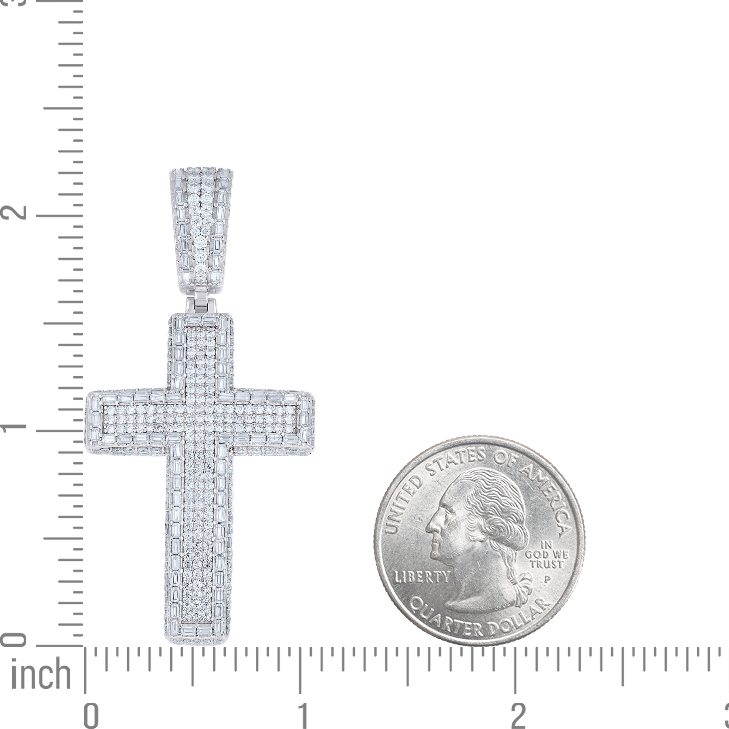 925 Sterling Silver Moissanite Pendant