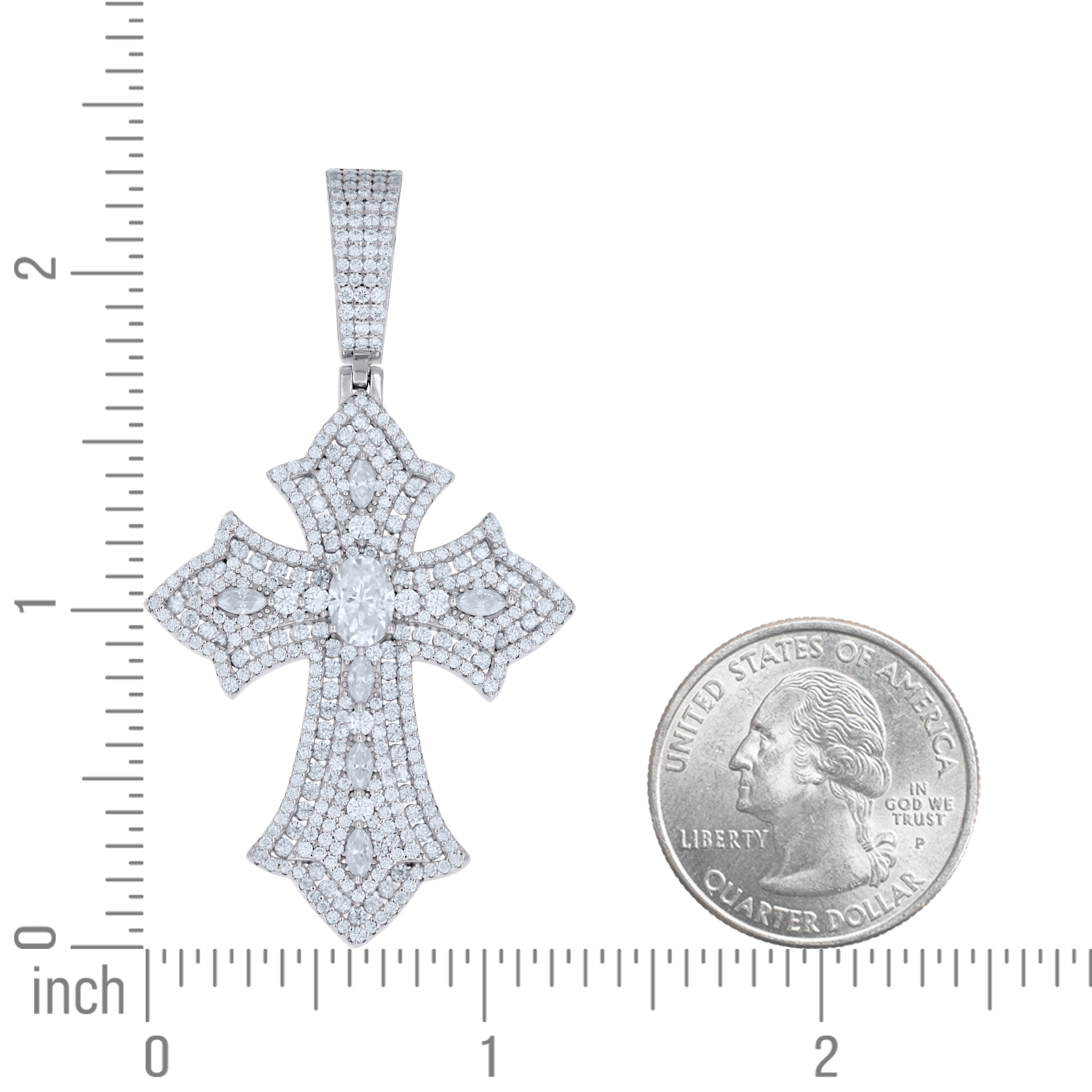 925 Sterling Silver Moissanite Pendant