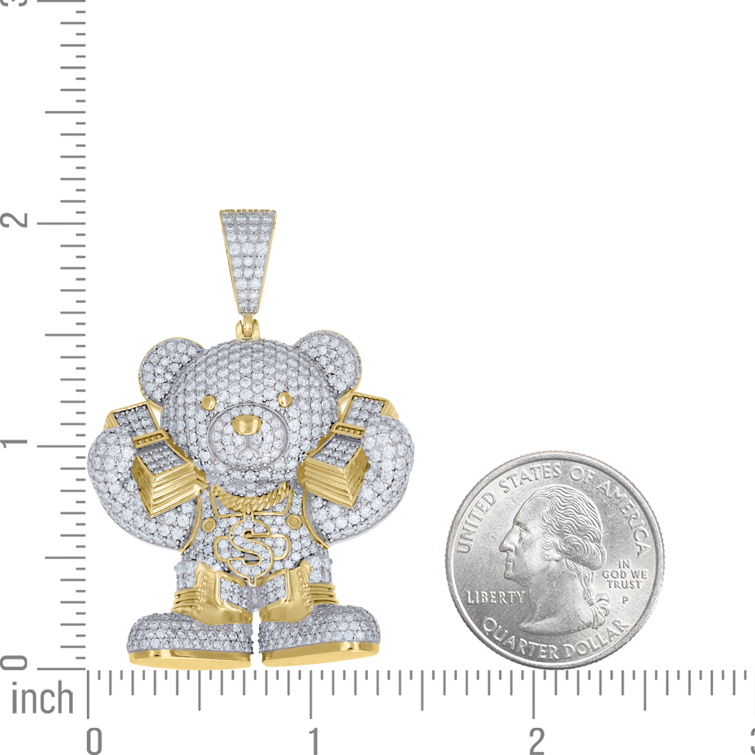 925 Sterling Silver Moissanite Pendant