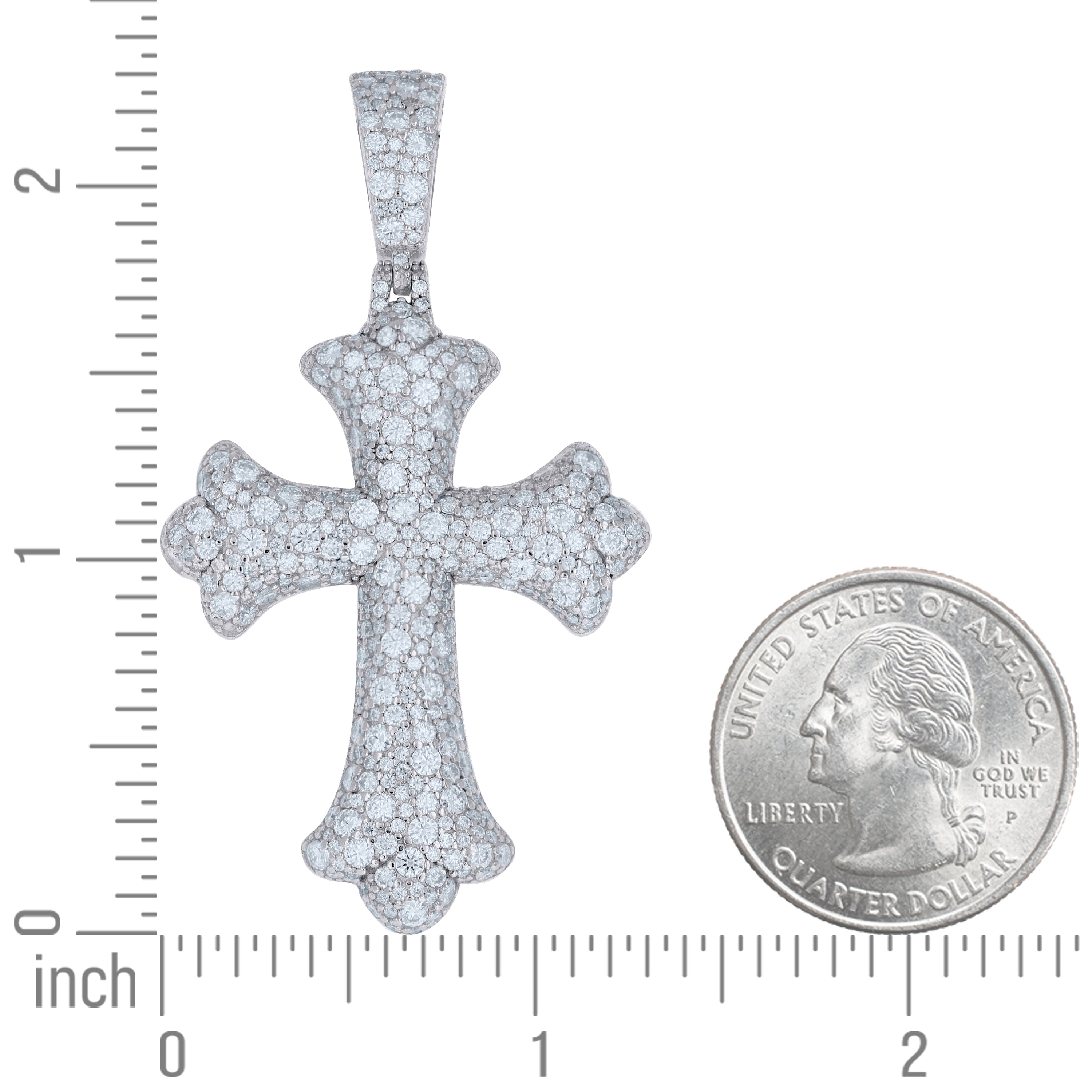 925 Sterling Silver Moissanite Pendant