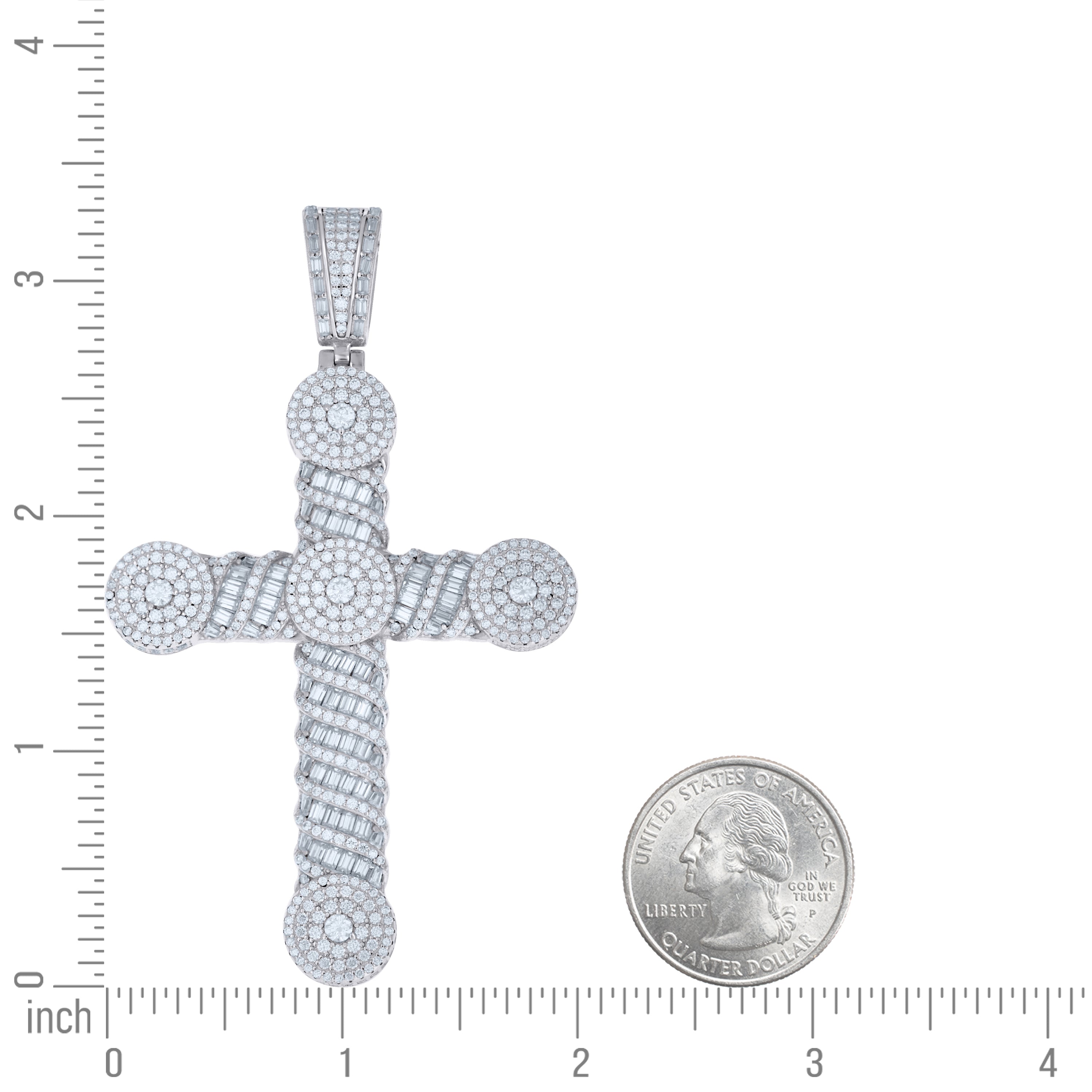 925 Sterling Silver Moissanite Pendant