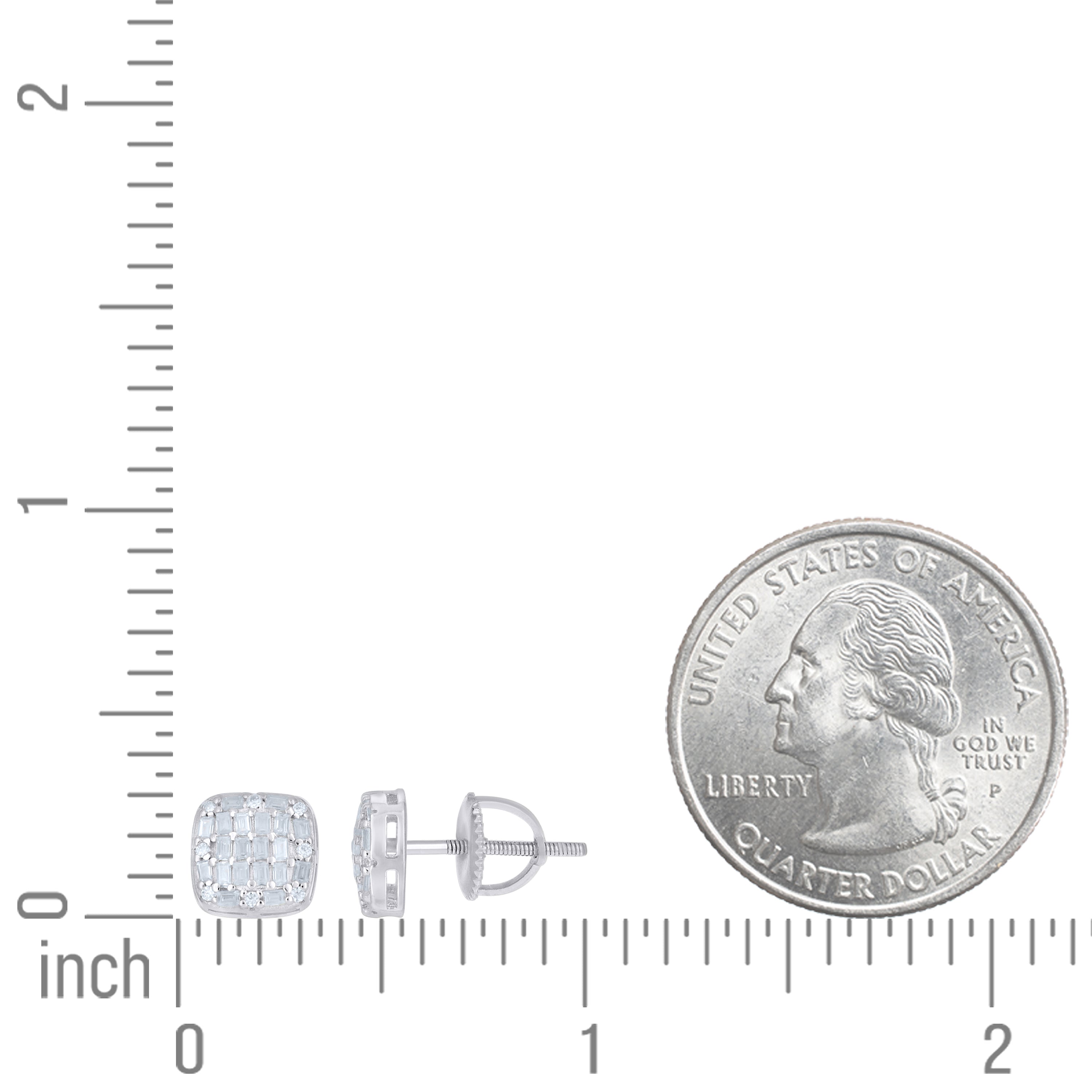 925 Sterling Silver Moissanite Earring