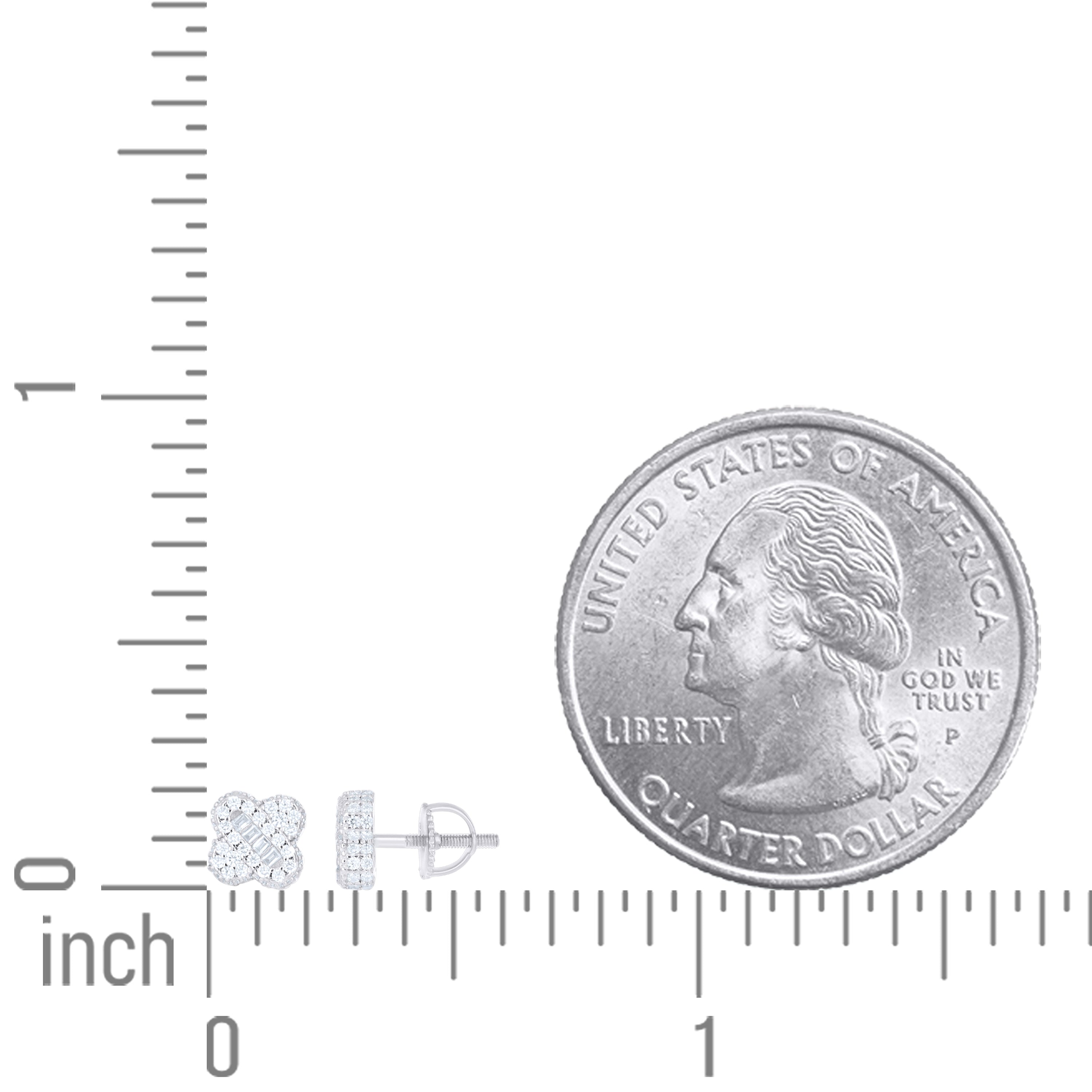 925 Sterling Silver Moissanite Pendant Earring