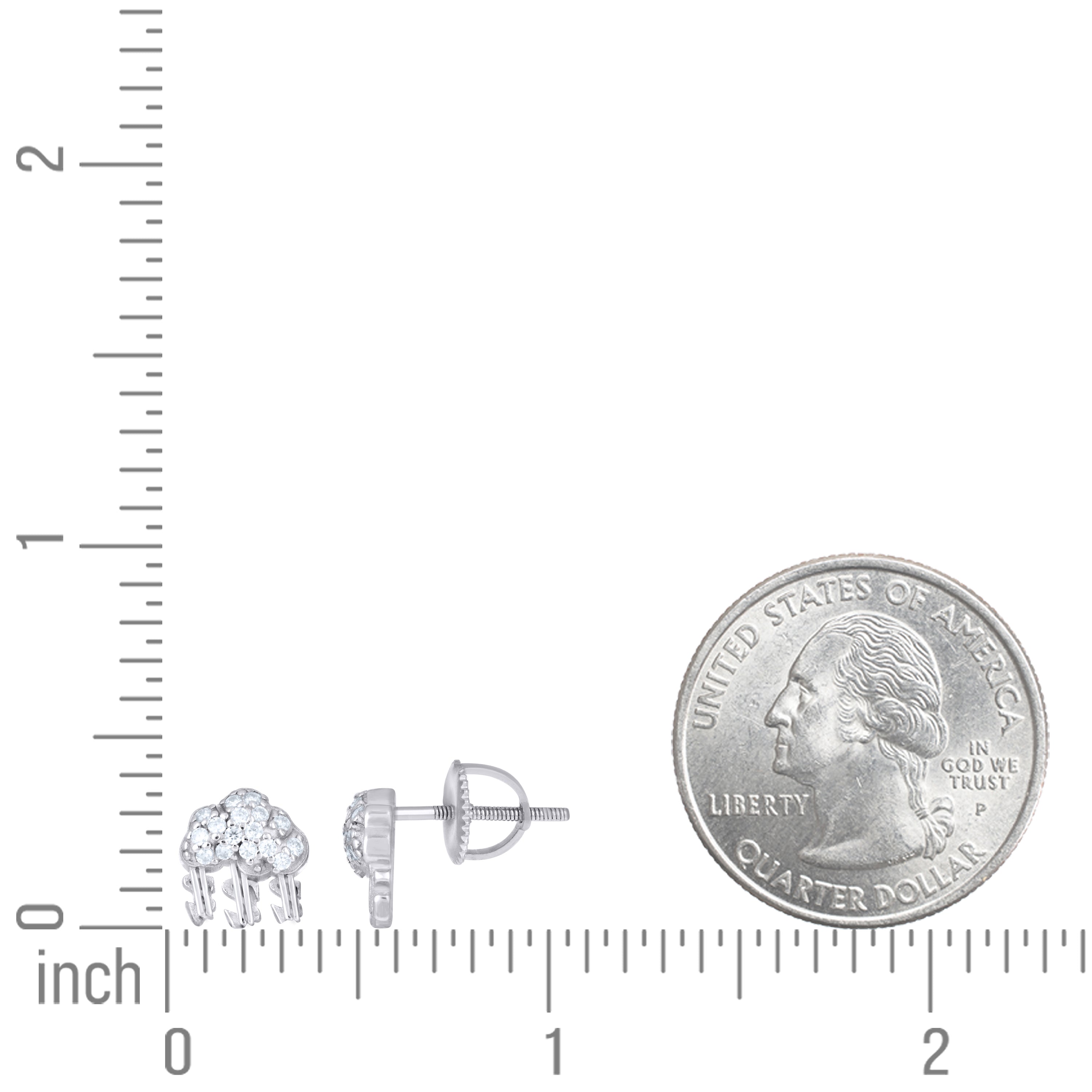 925 Sterling Silver Moissanite Earring