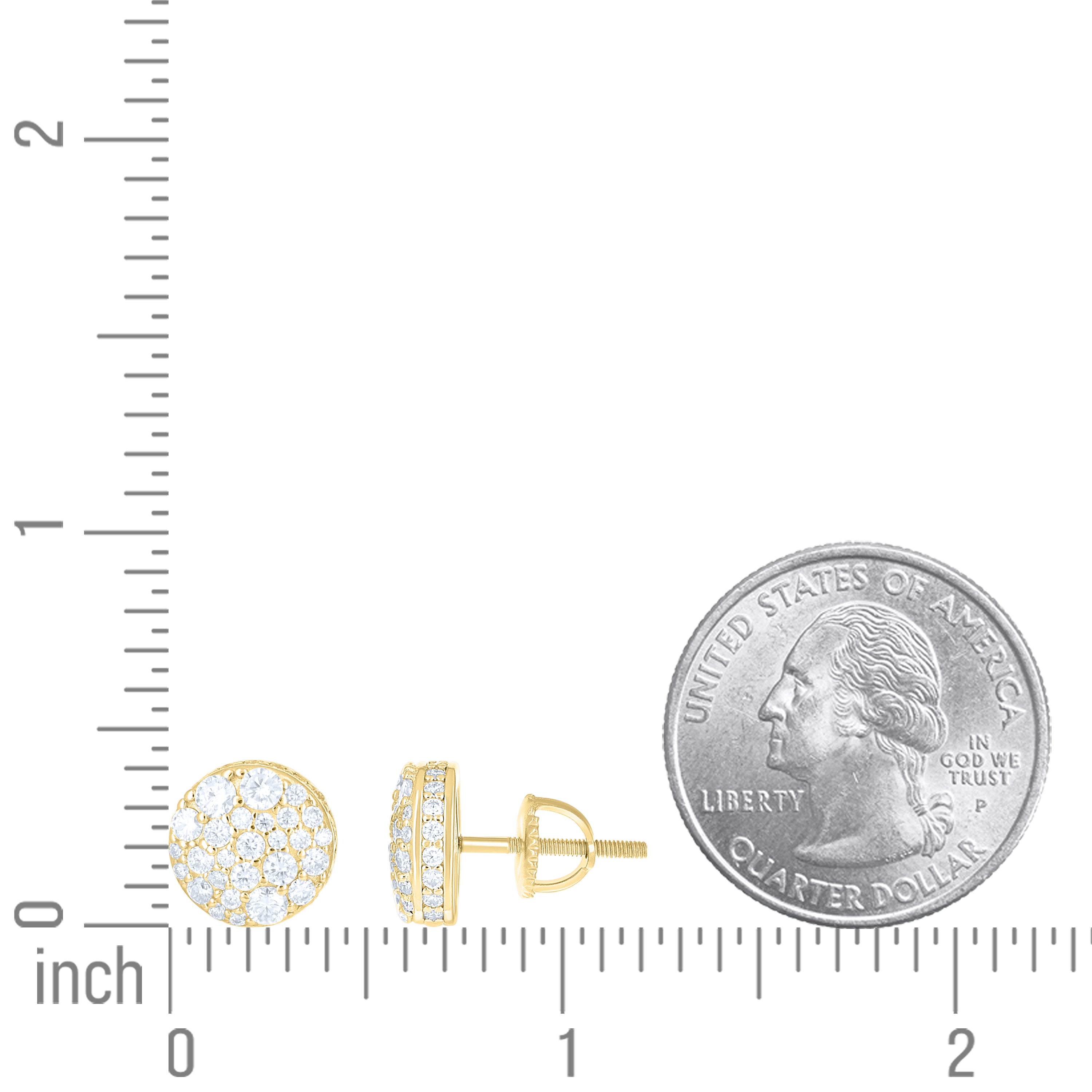 925 Sterling Silver Moissanite Pendant Earring