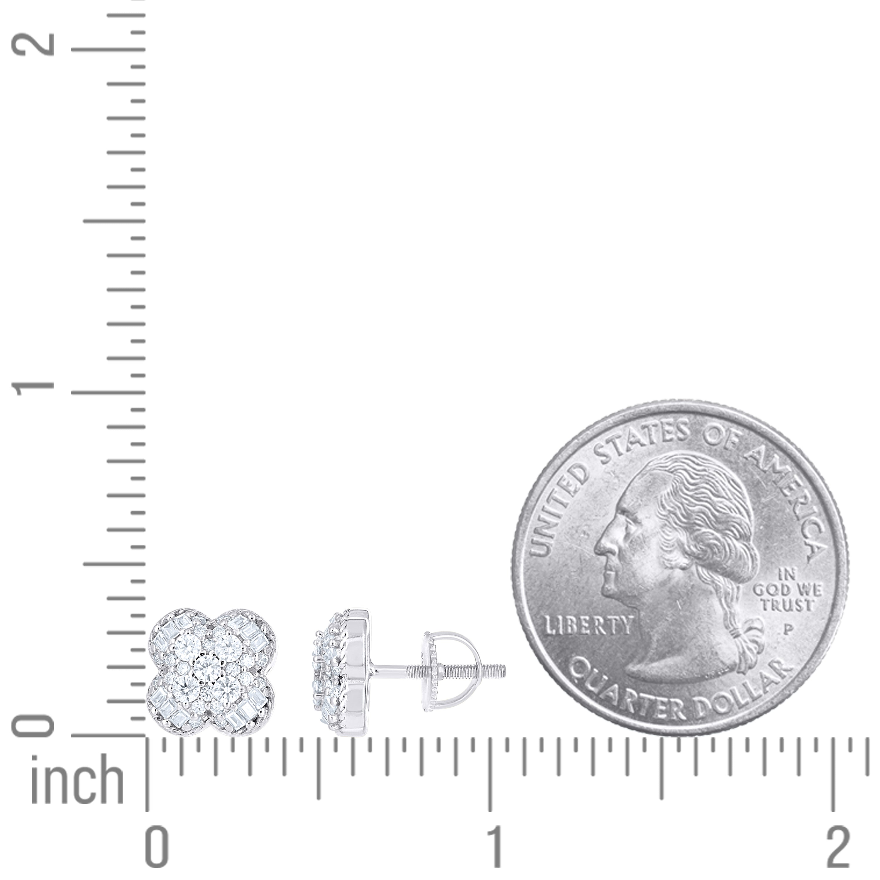 925 Sterling Silver Moissanite Pendant Earring