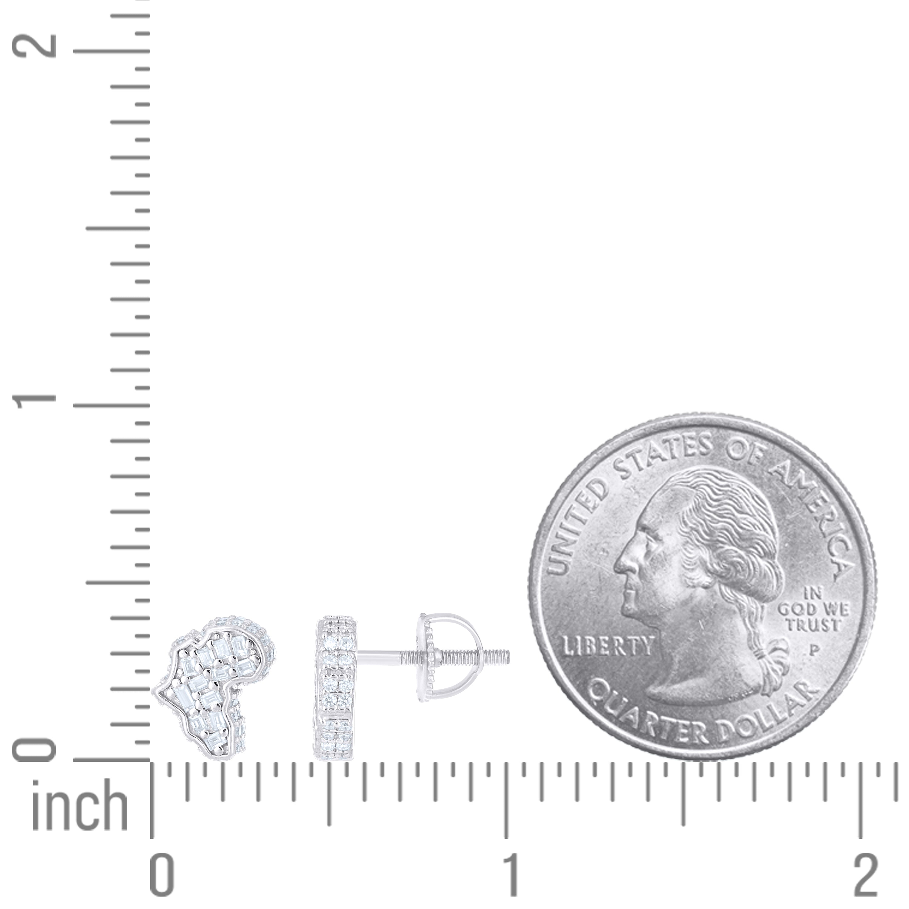 925 Sterling Silver Moissanite Pendant Earring