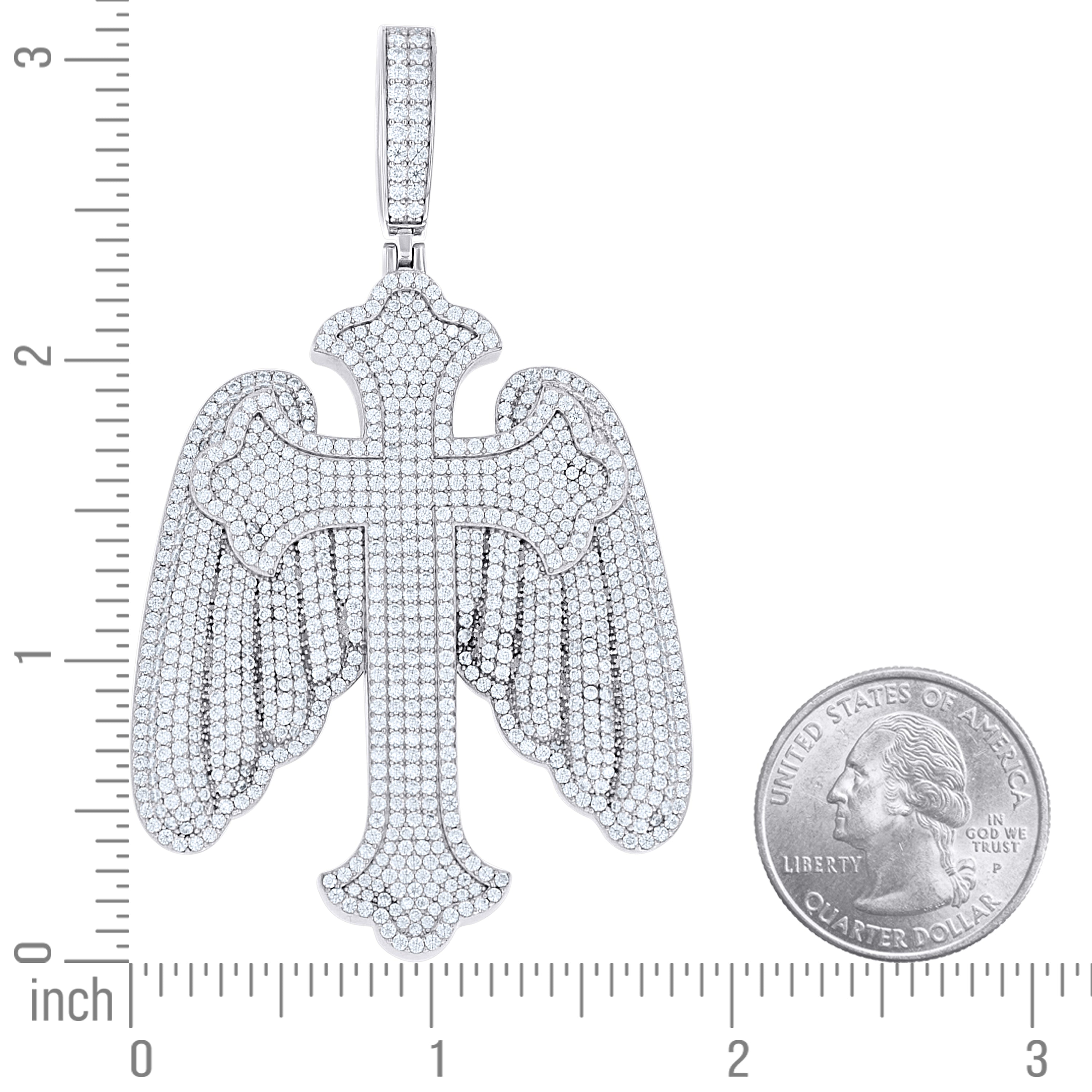 925 Sterling Silver Moissanite Pendant