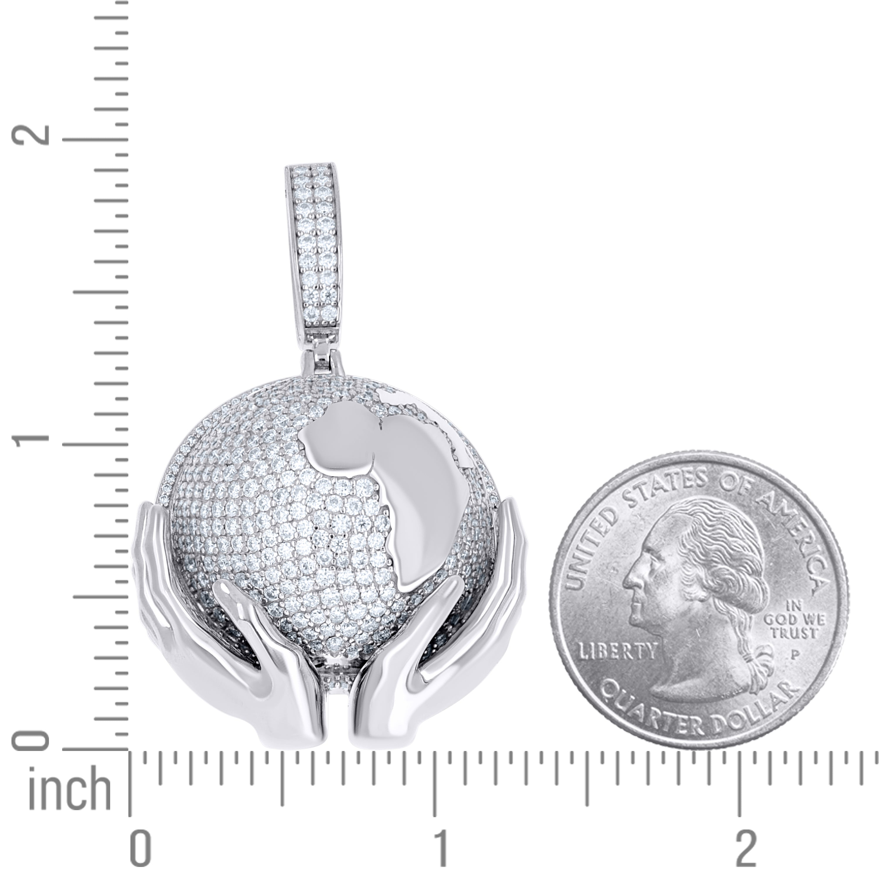 925 Sterling Silver Moissanite Pendant