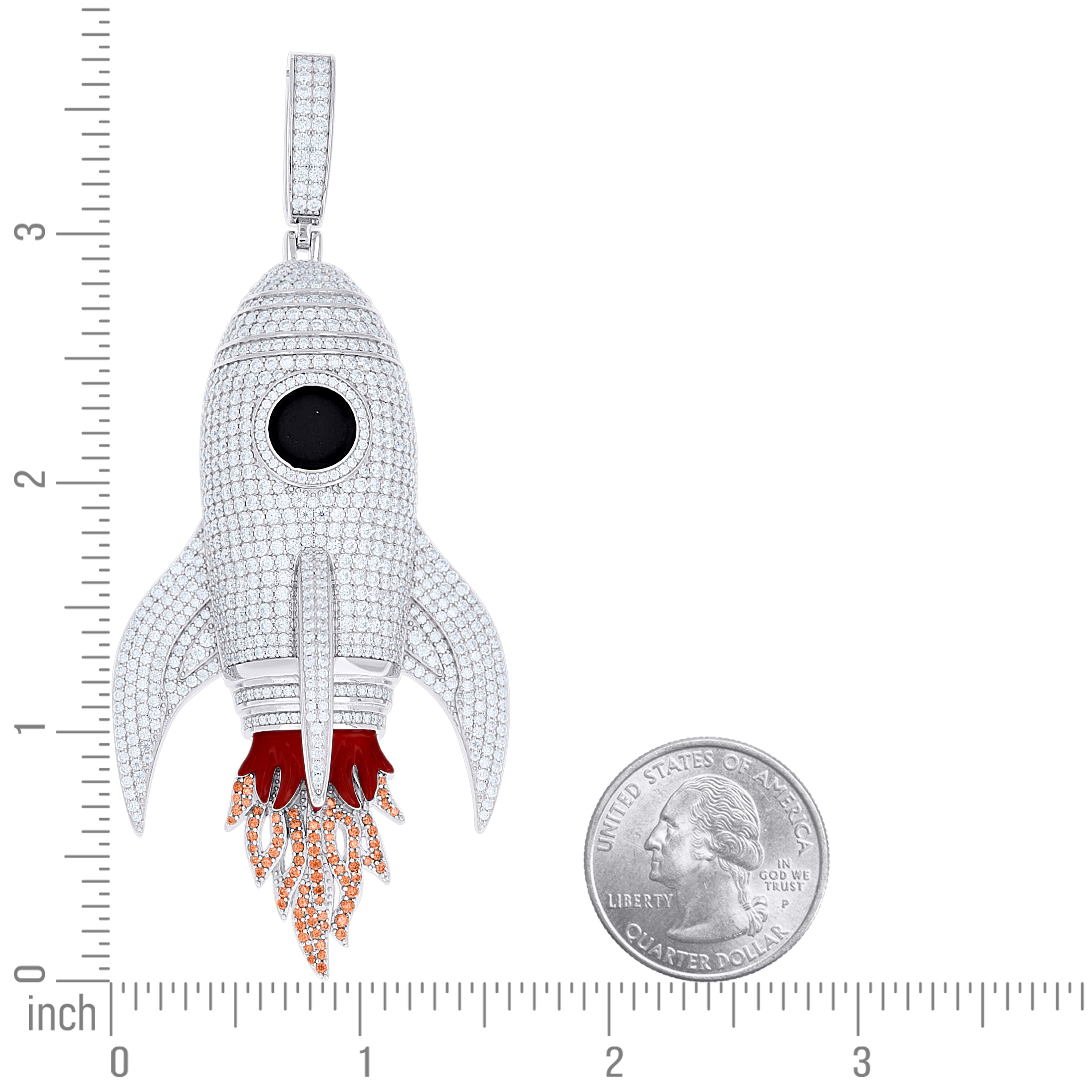 925 Sterling Silver Moissanite Pendant