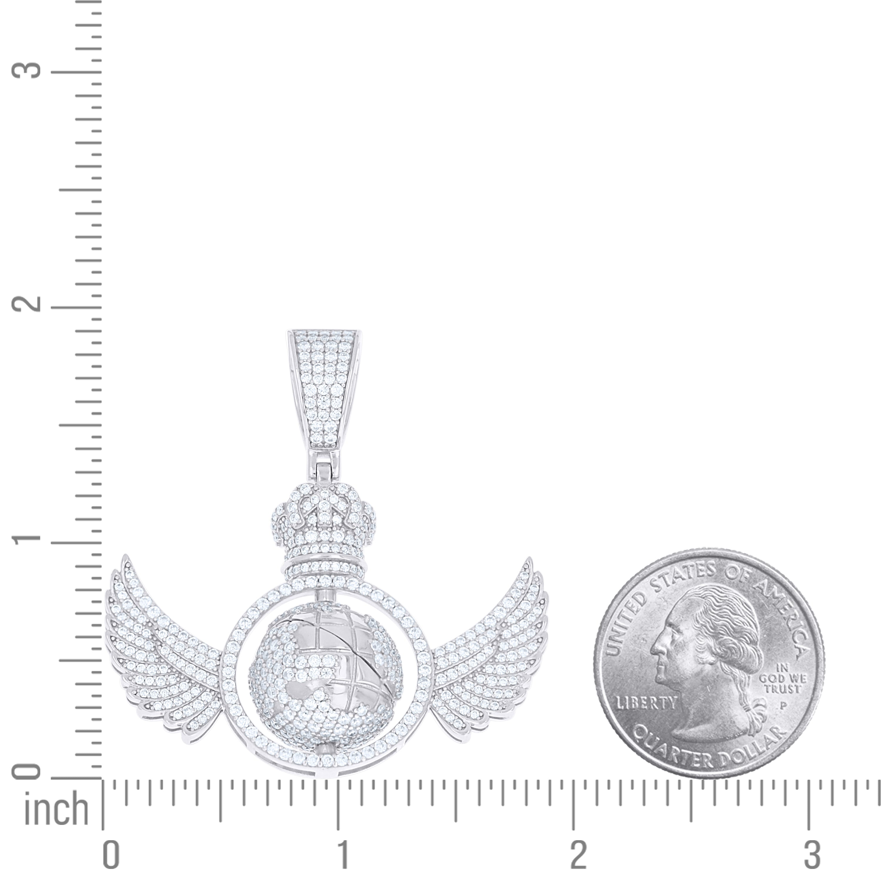 925 Sterling Silver Moissanite Pendant