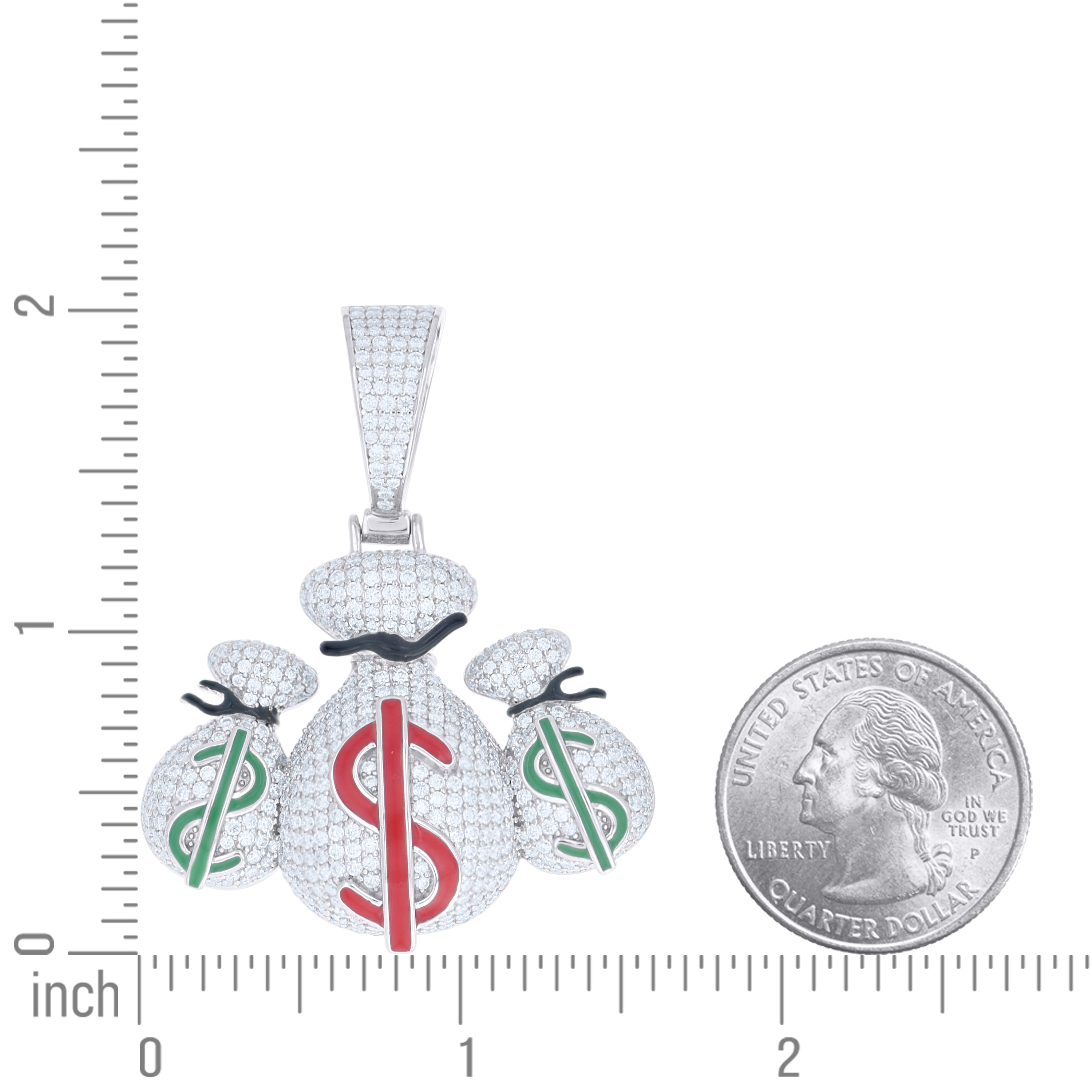 925 Sterling Silver Moissanite Pendant