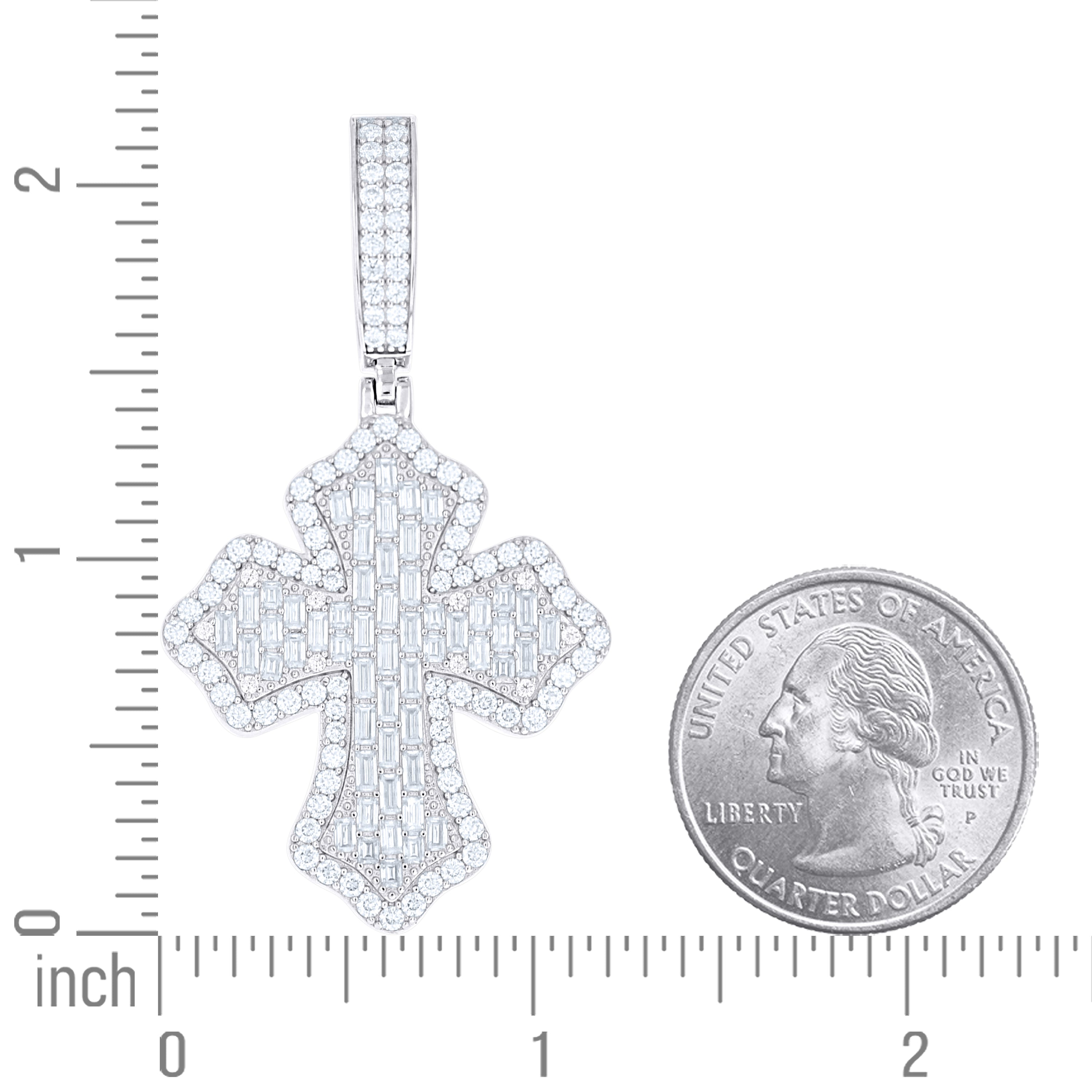 925 Sterling Silver Moissanite Pendant
