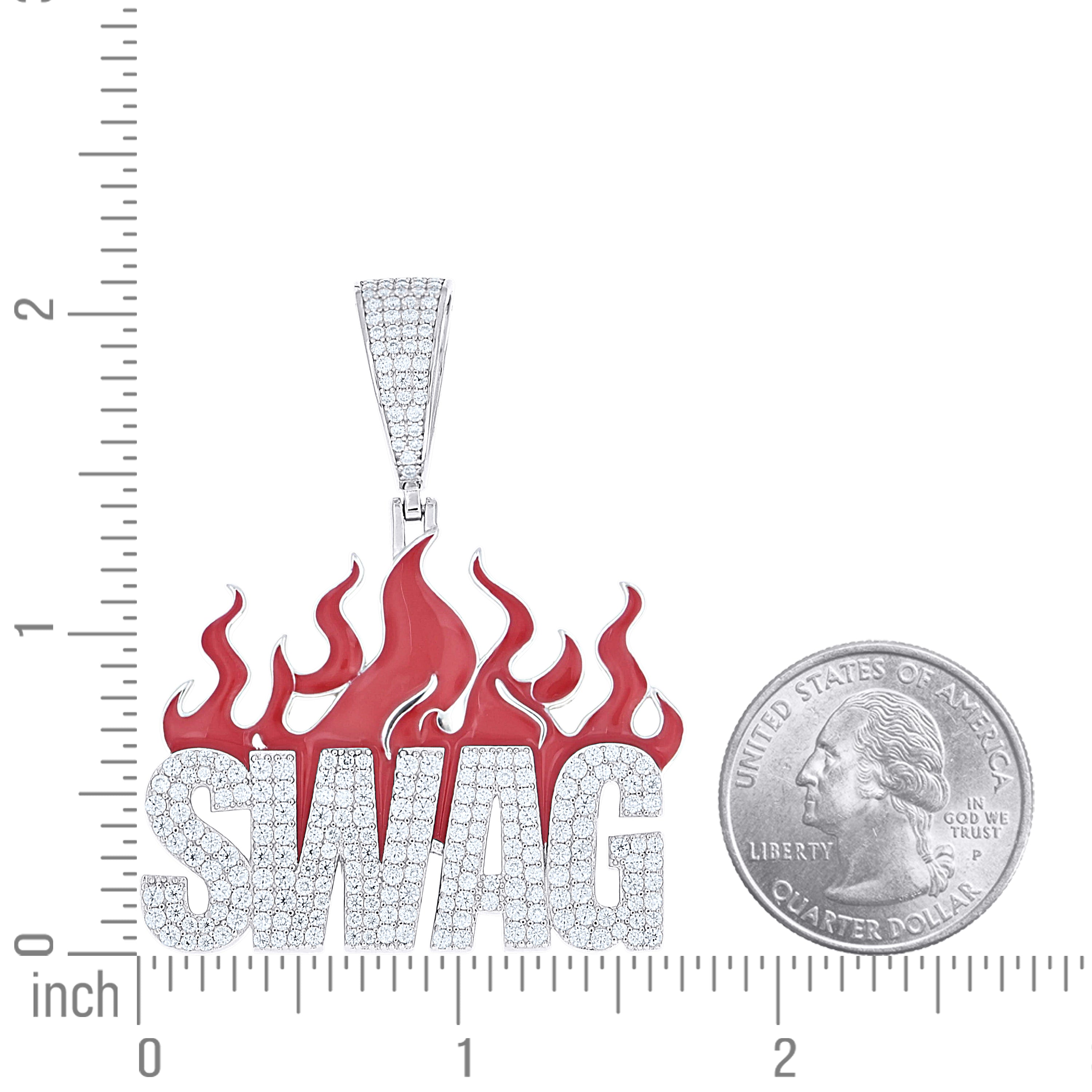 925 Sterling Silver Moissanite Pendant