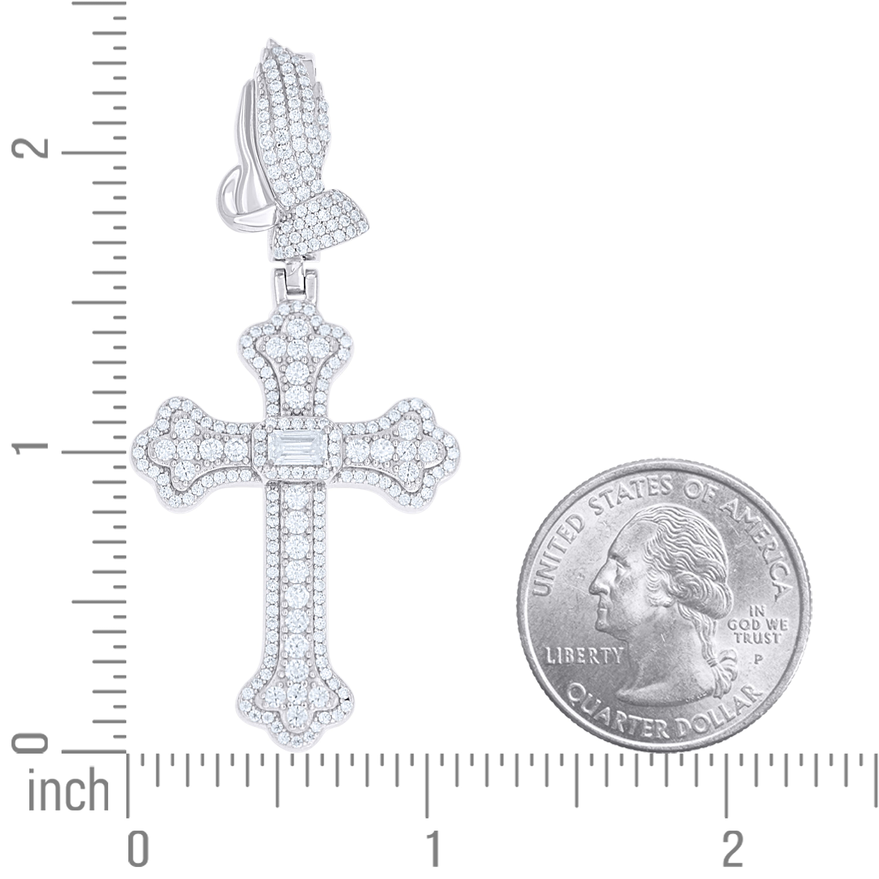 925 Sterling Silver Moissanite Pendant