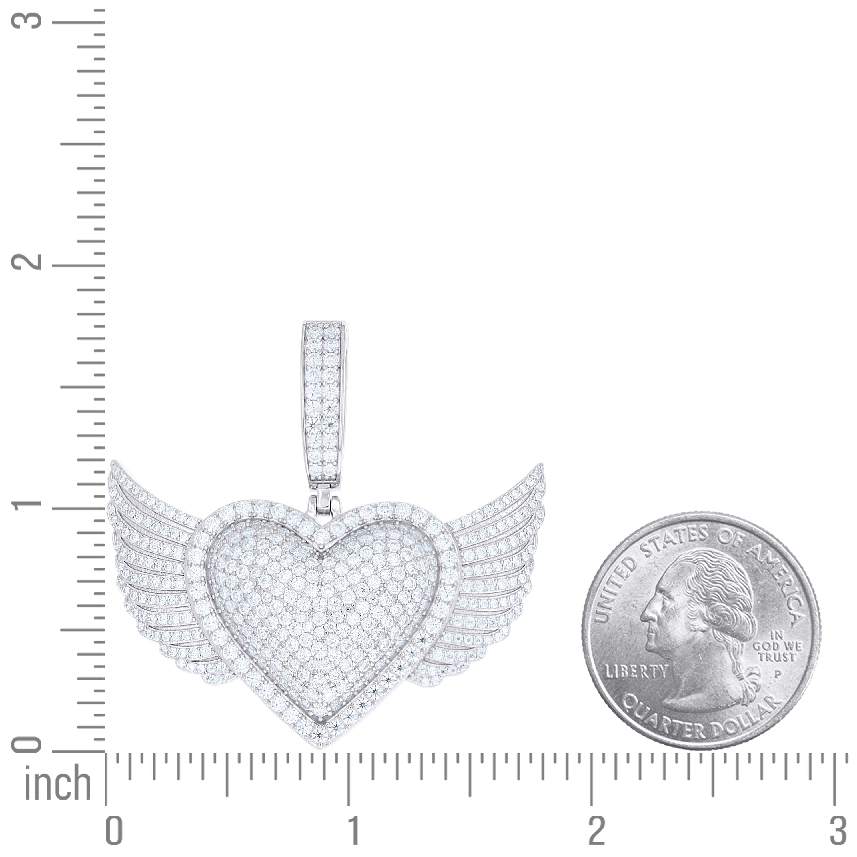 925 Sterling Silver Moissanite Pendant