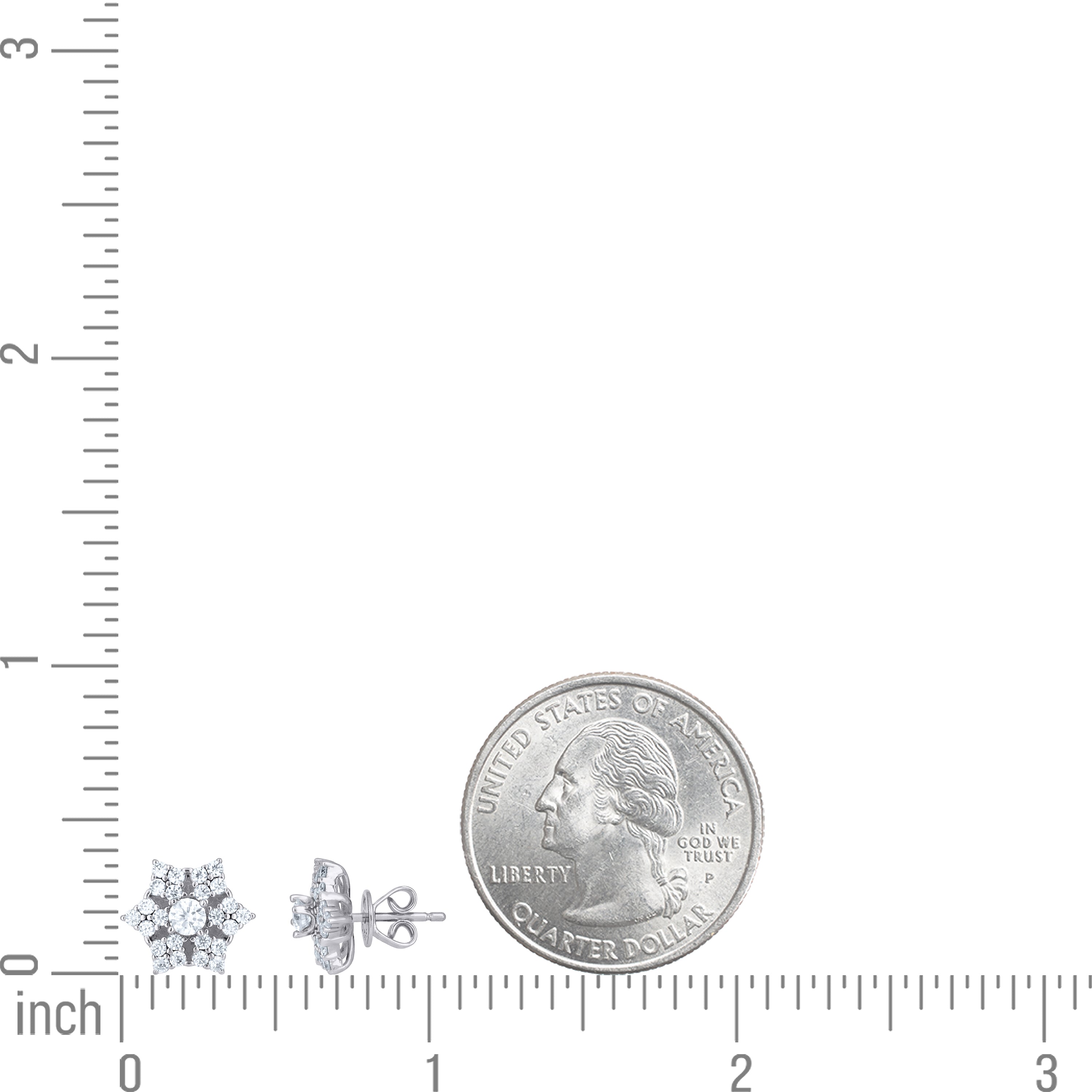 925 Sterling Silver Moissanite Earrings